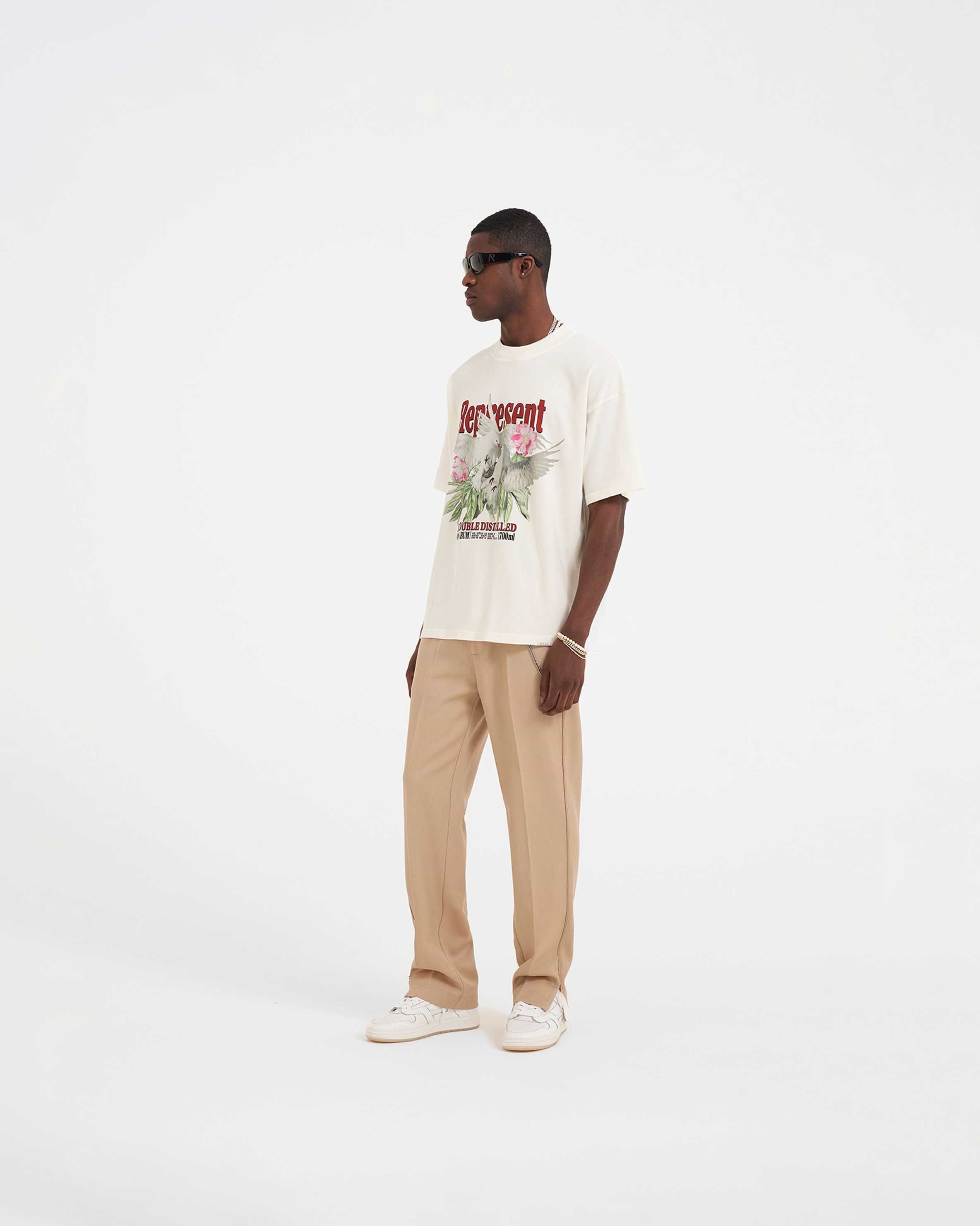 Double Distilled T-Shirt | Flat White | REPRESENT