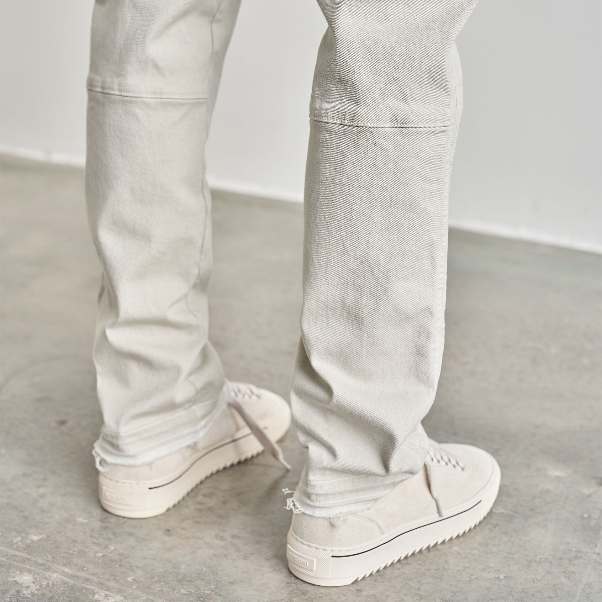 Straight Leg Denim - Concrete