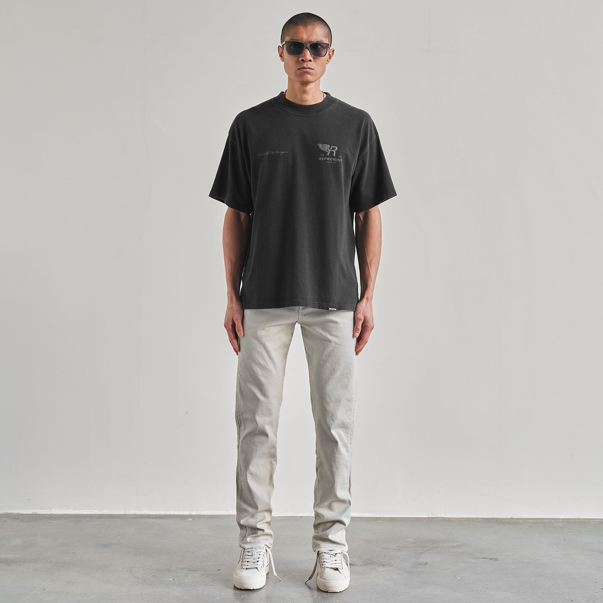 Straight Leg Denim - Concrete