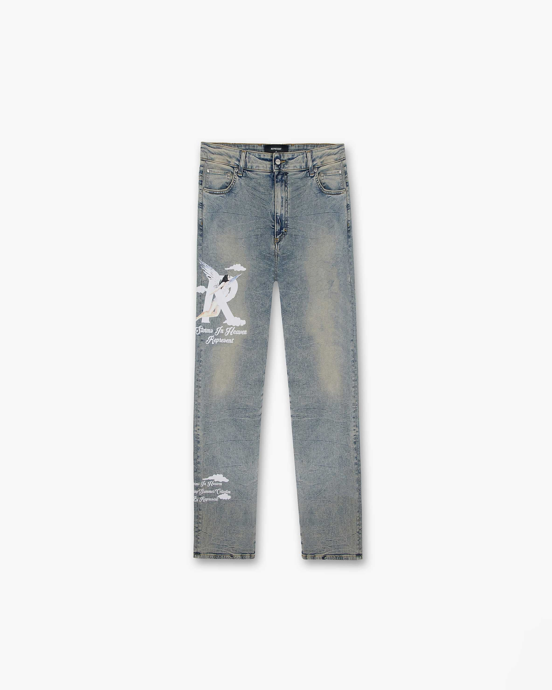 Storms in Heaven Denim - Blue Cream