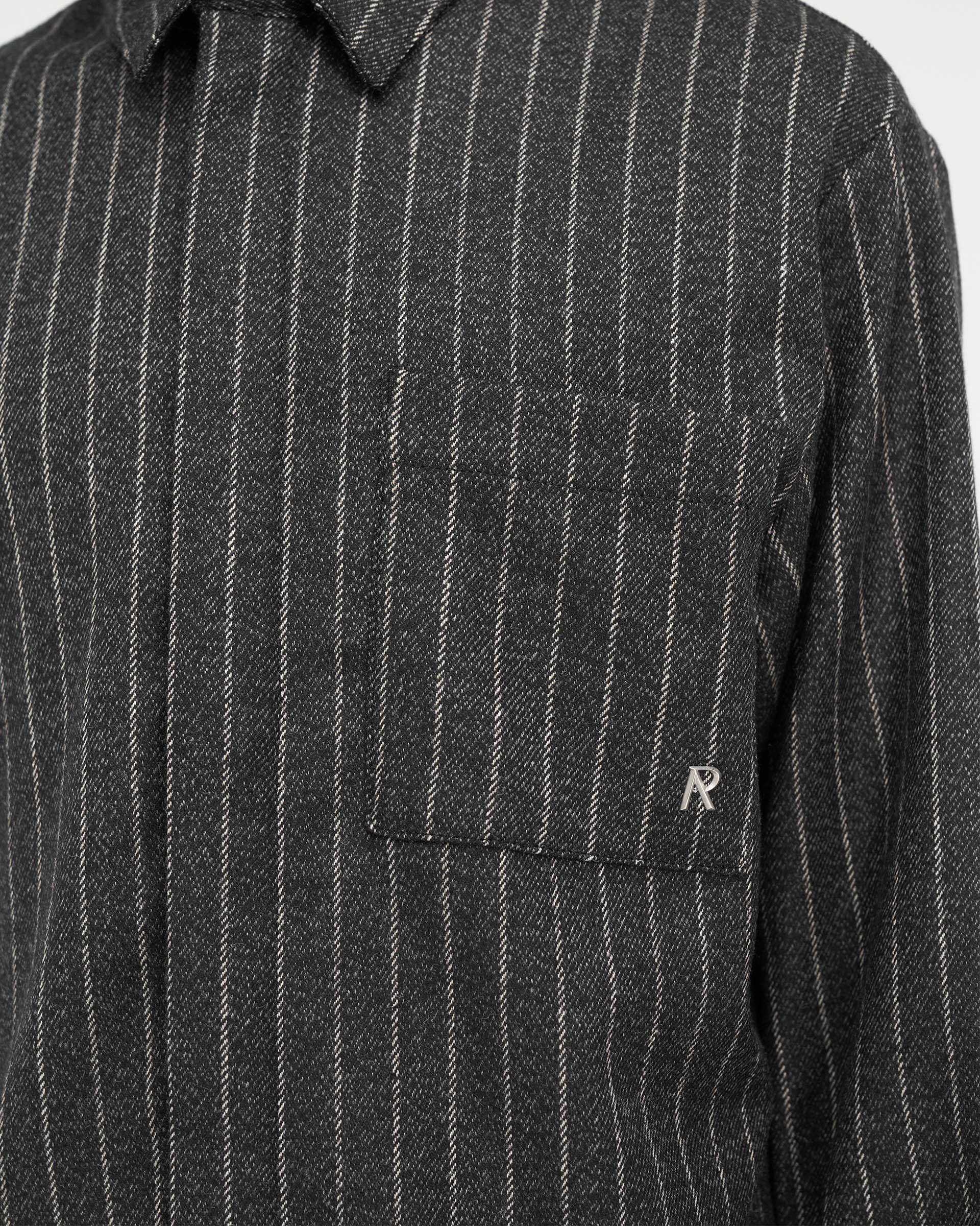 Mens black pinstripe shirt hotsell