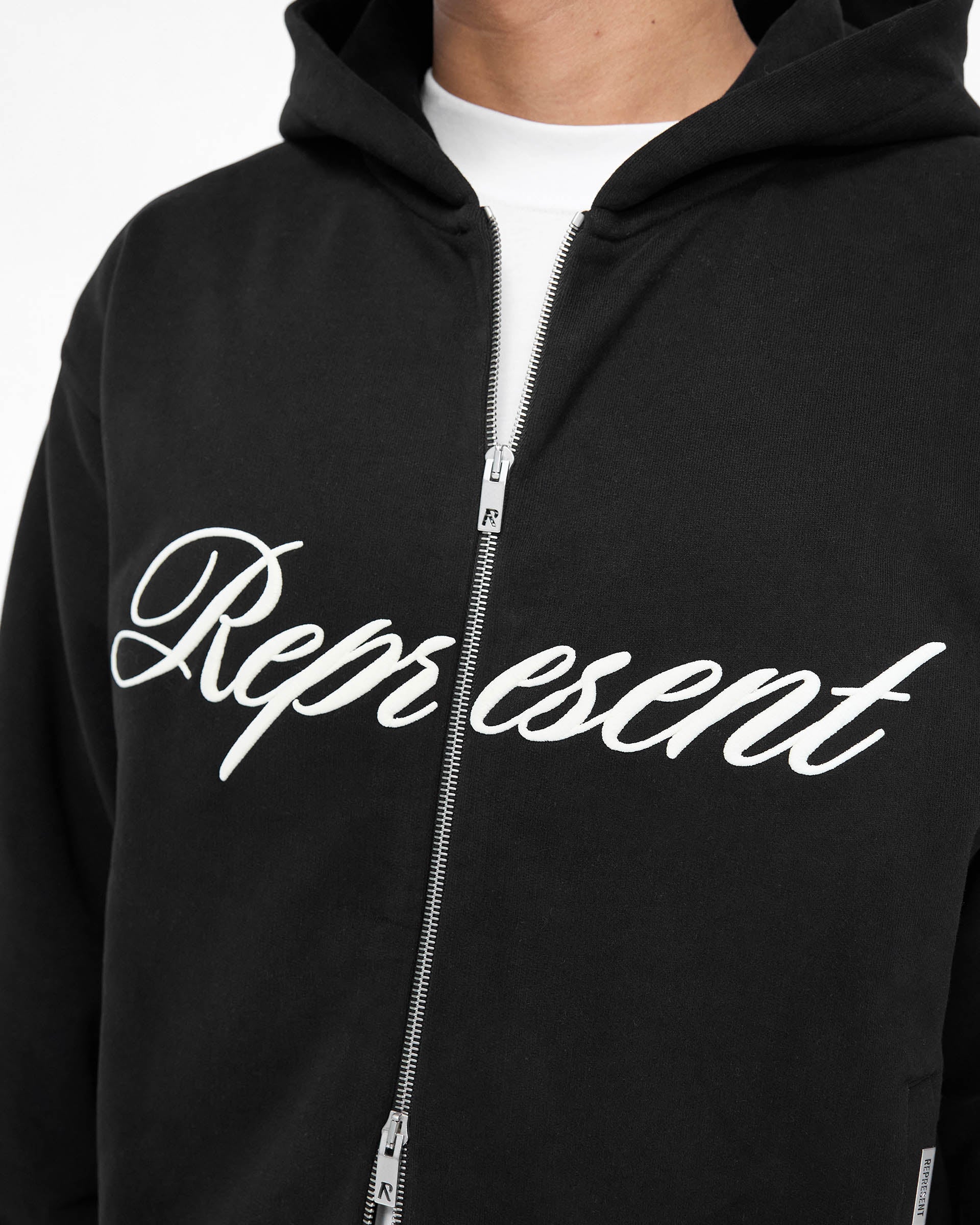 EMBROIDERED LOGO PIPING ZIP UP SWEATSHIRT | XLARGE