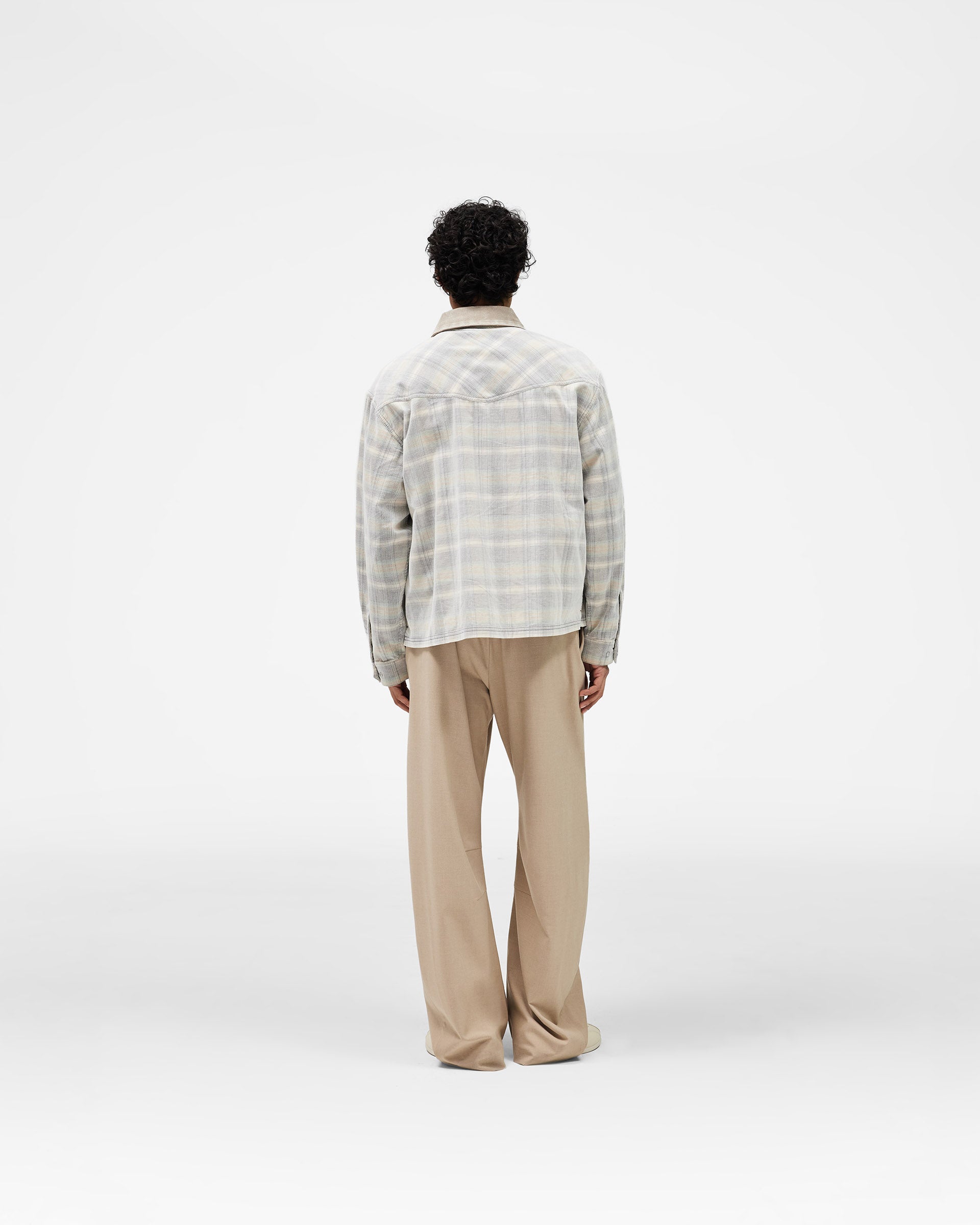 Corduroy Zip Flannel Shirt Mineral | Spring Summer Shirts | REPRESENT