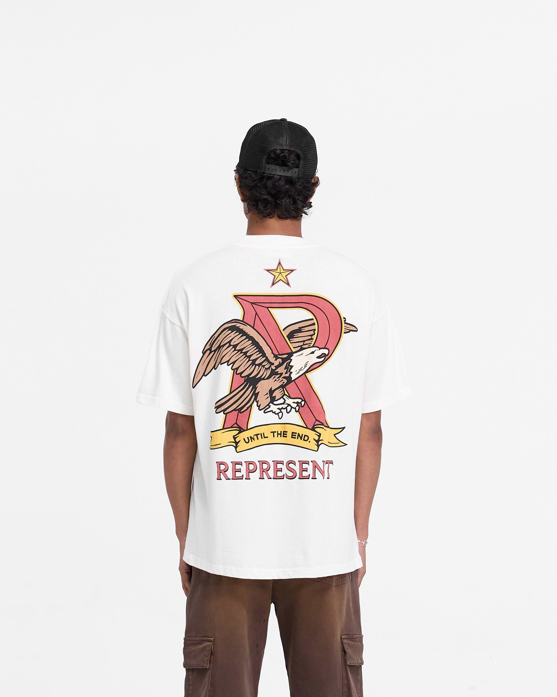 Represent X End Eagles T-Shirt - Flat White