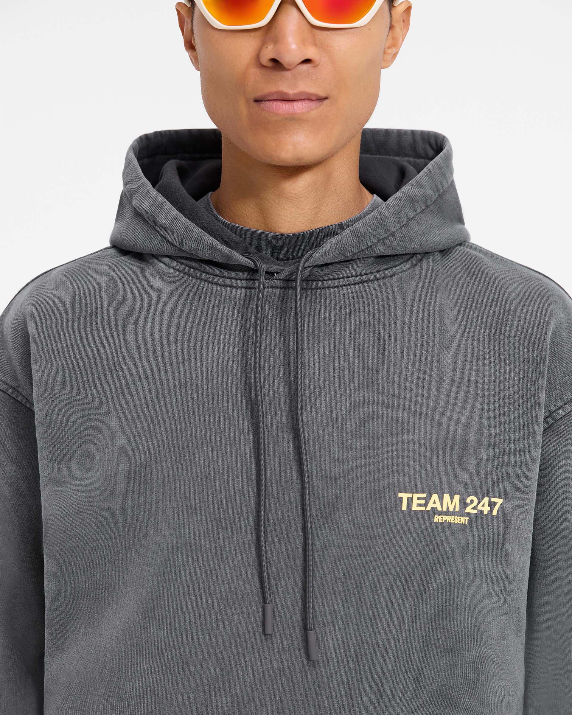 REPRESENT X MARCHON TEAM 247 OVERSIZED フーディ 2色 送料込み Team 247 Oversized Hoodie - Pewter Lemon | REPRESENT