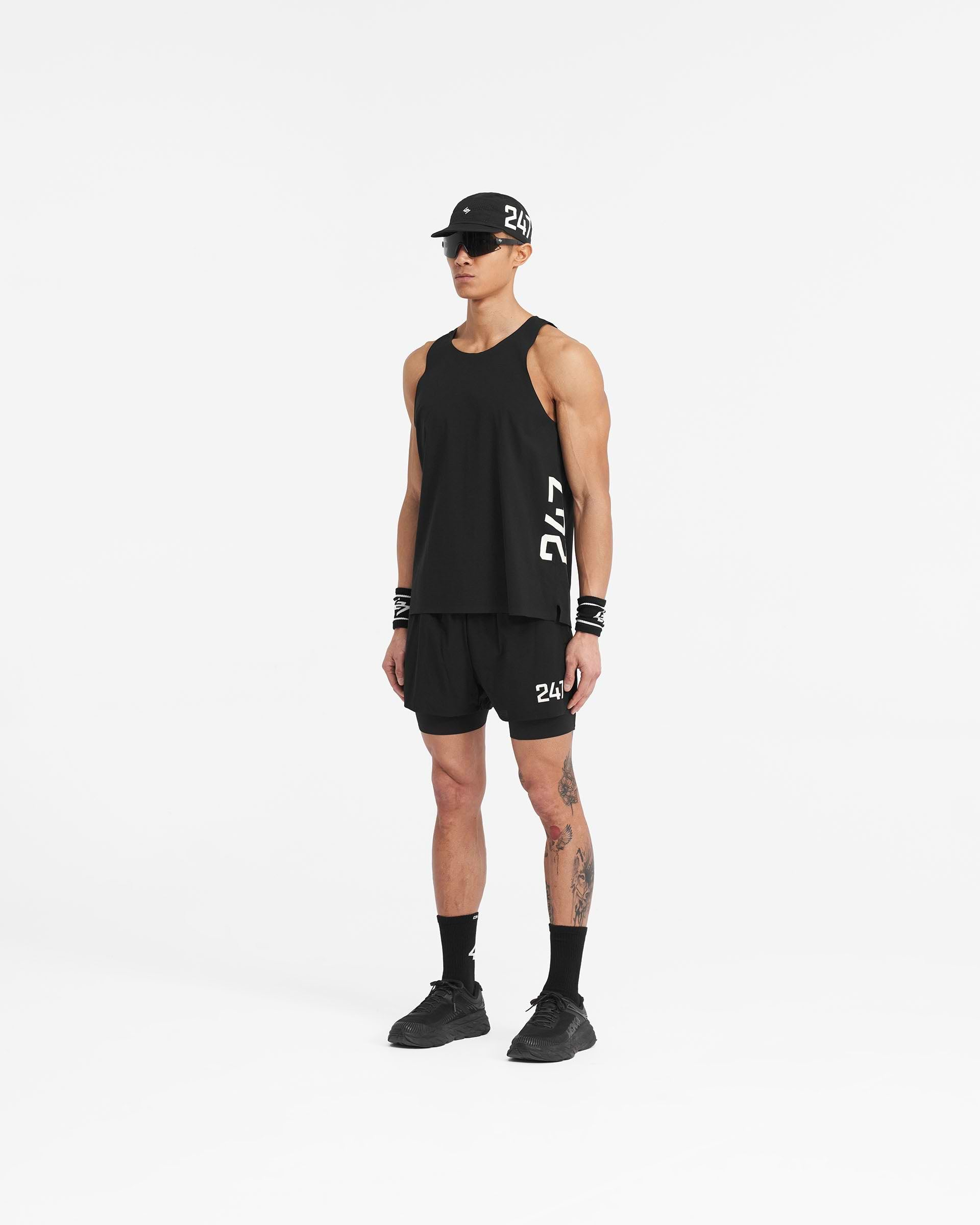 247 Singlet - Jet Black