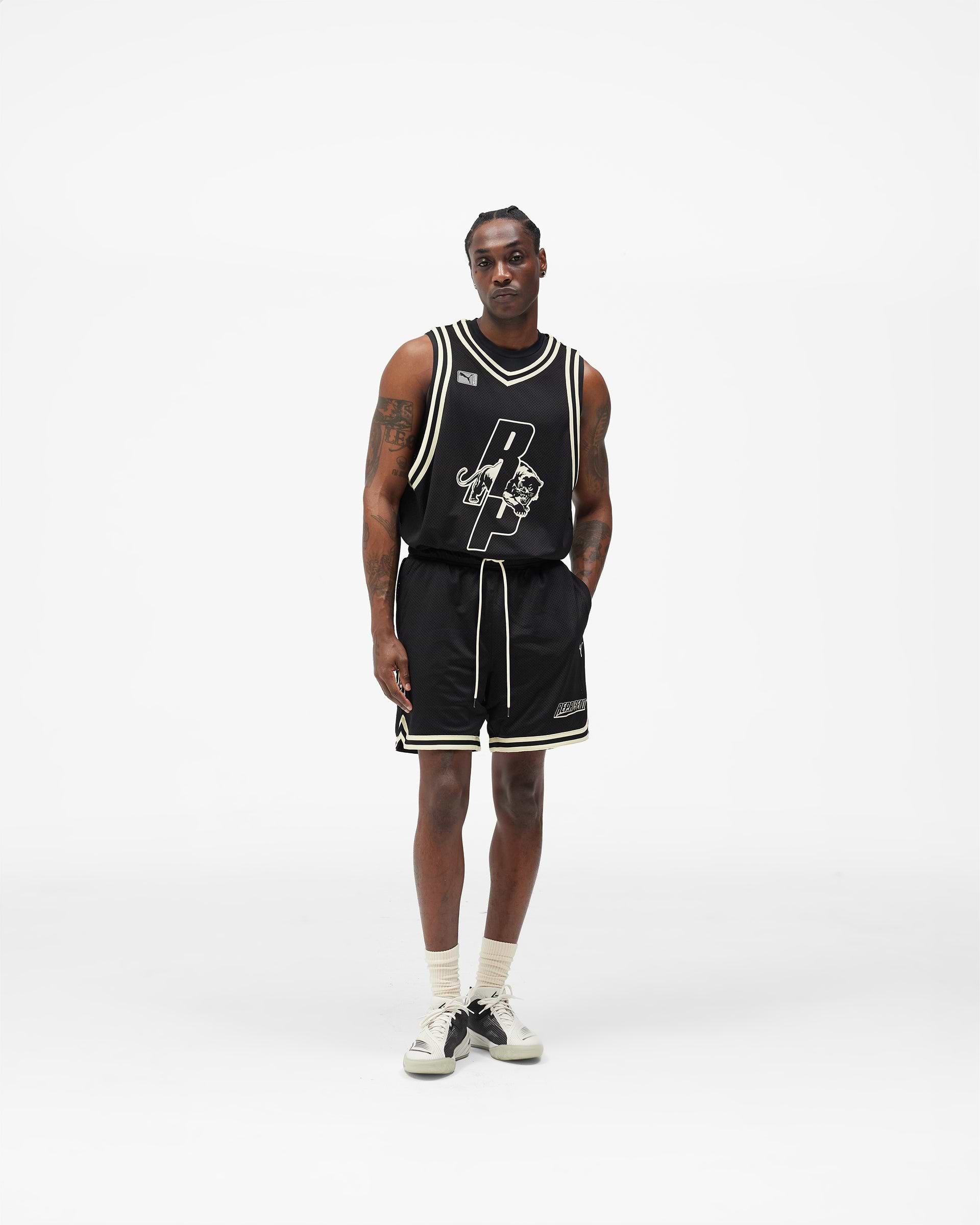 Black Represent x Puma Hoops Shorts | Men Sport Shorts | REPRESENT
