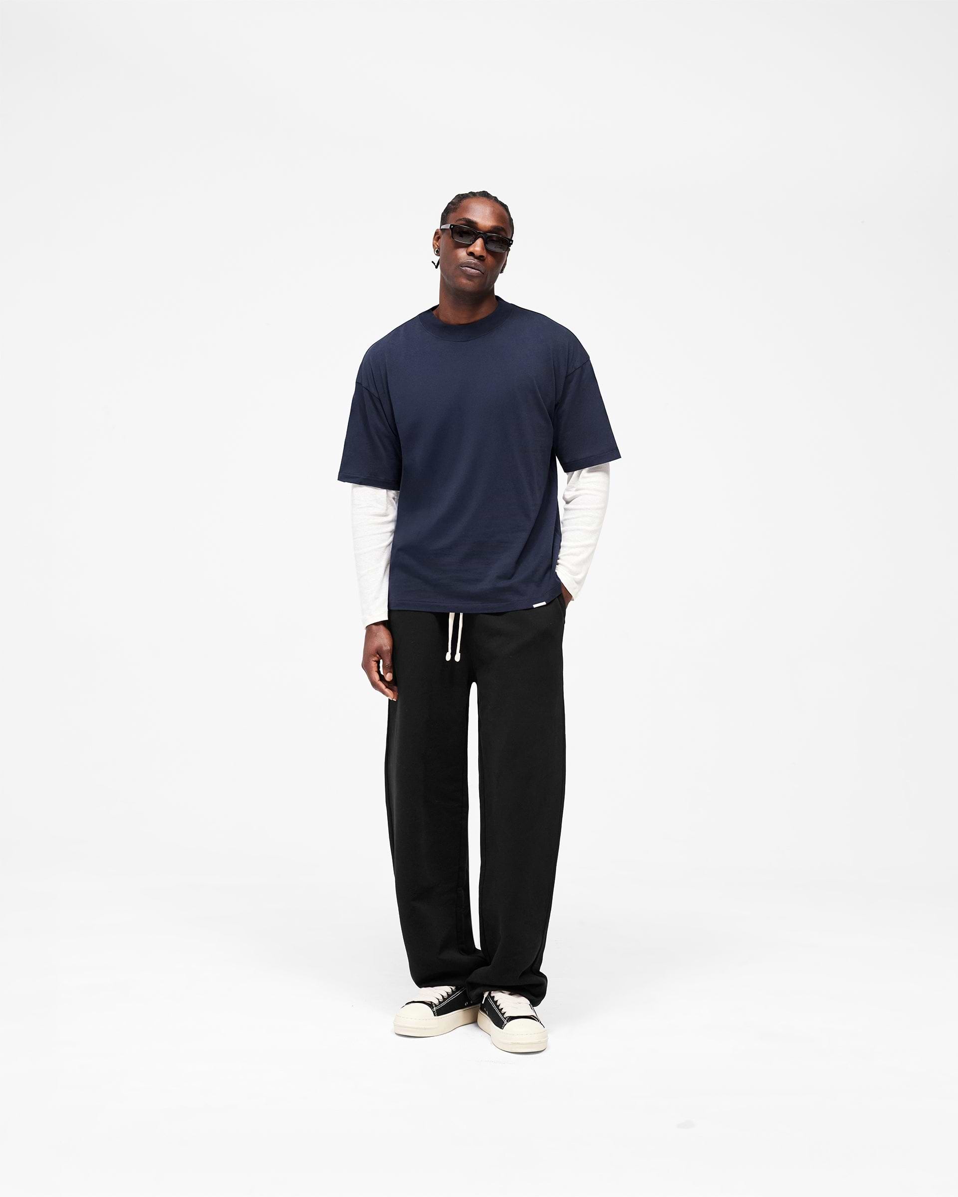 Initial Oversized T-Shirt Midnight Navy | Mens T-Shirts | REPRESENT