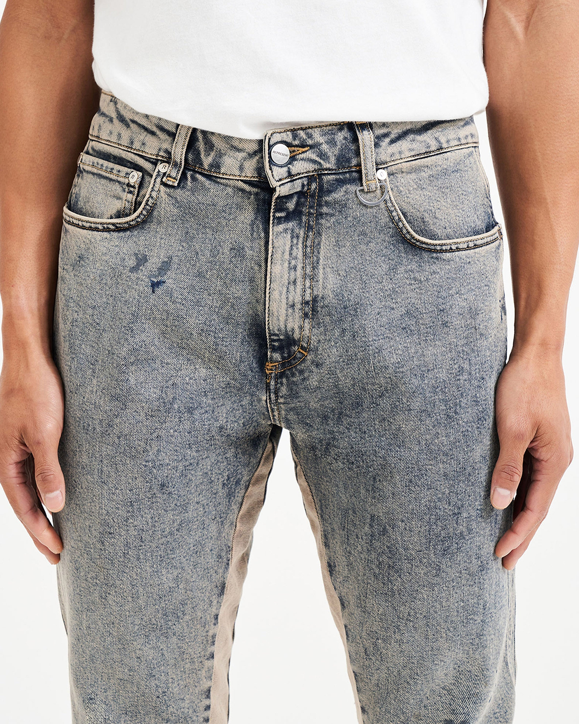 Straight Leg Denim - Dust Blue