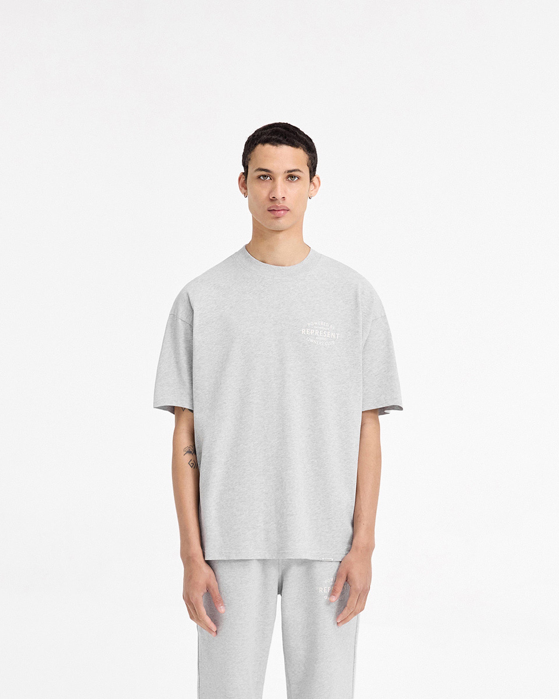 Represent Owners Club Stamp T-Shirt - Ash Grey