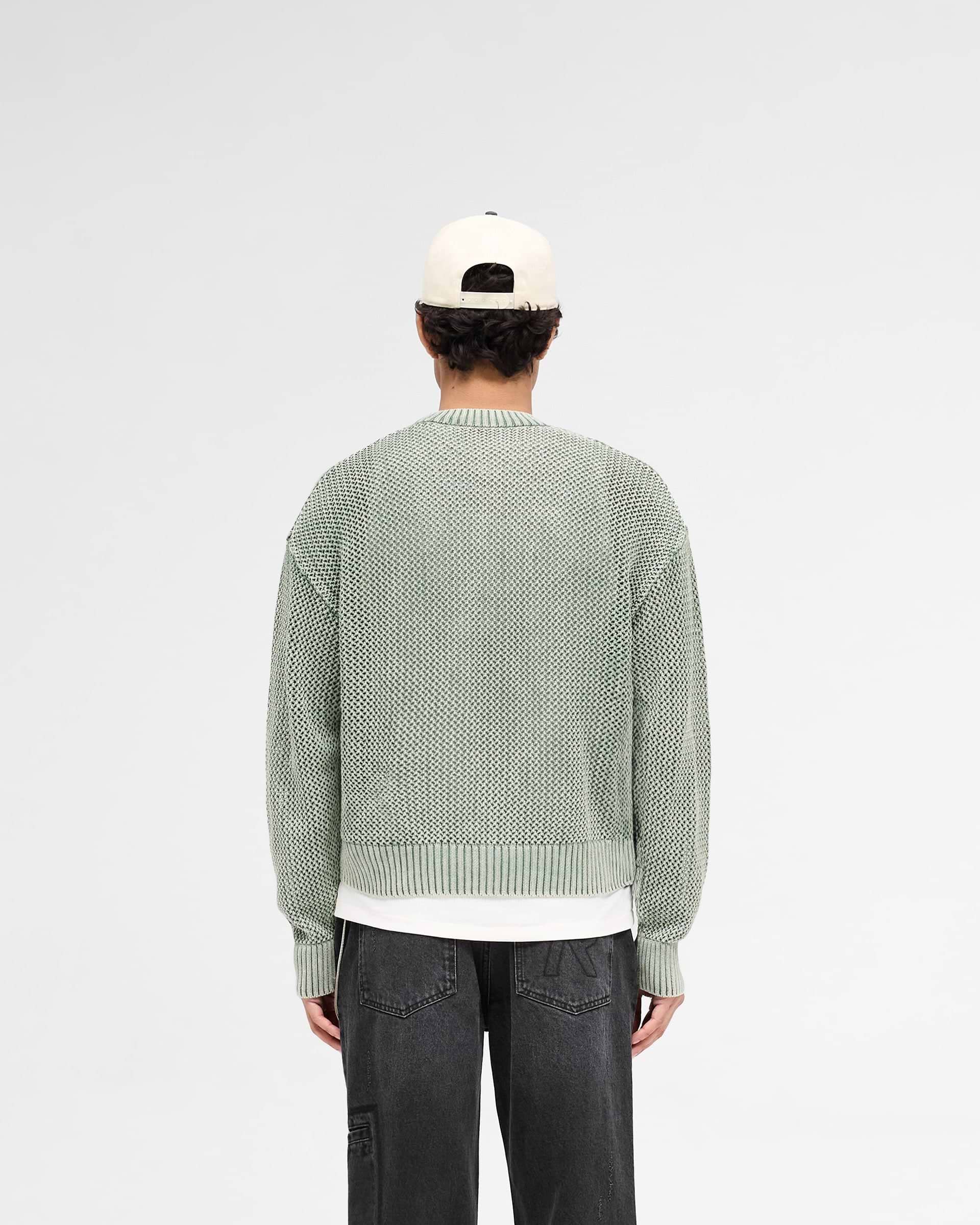 洋楽 TE: What You Represent? Open Gauge Knit Sweater | Forest Green | REPRESENT