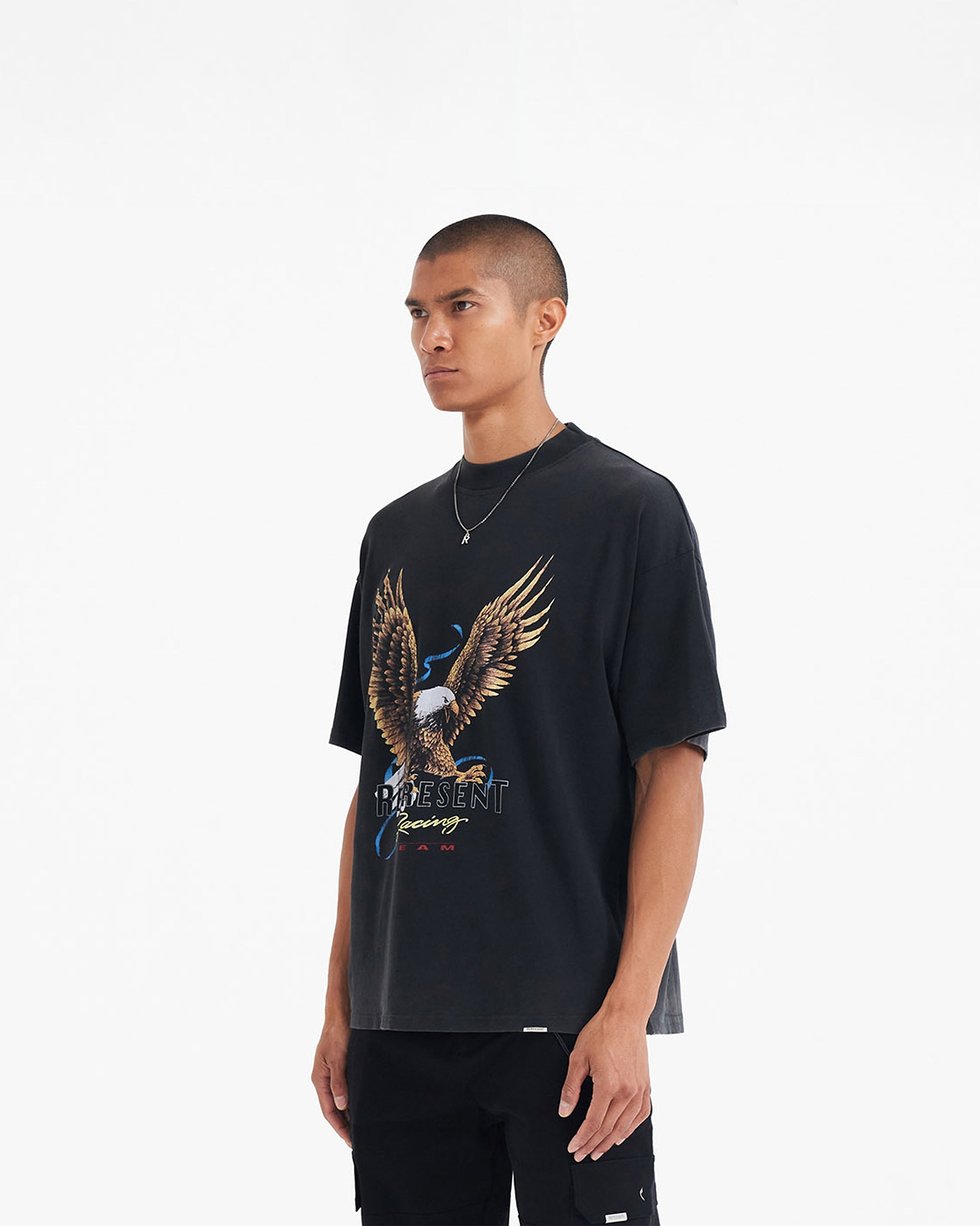 Racing Team Eagle T-Shirt - Vintage Black