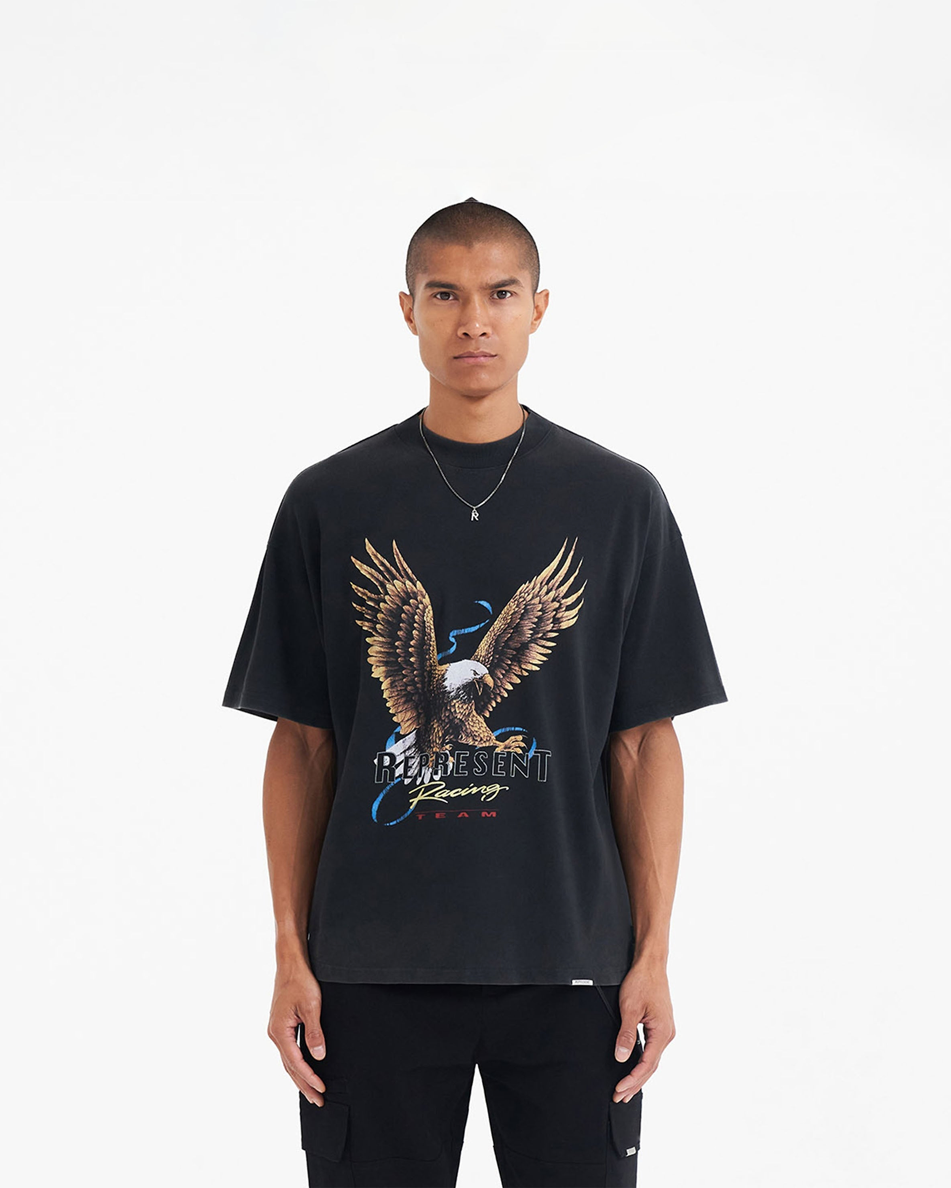 Racing Team Eagle T-Shirt - Vintage Black