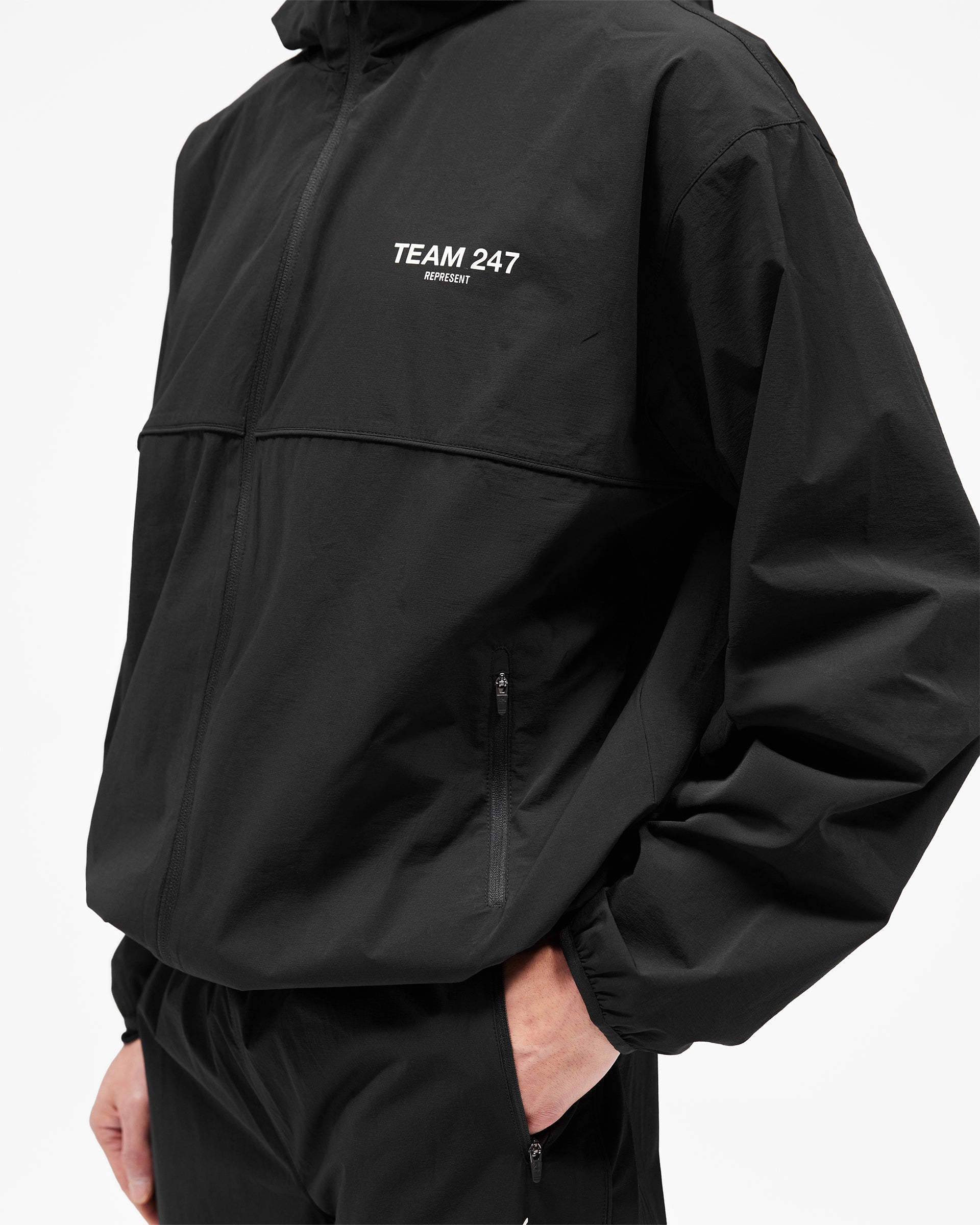 Team 247 Track Jacket - Jet Black | 247 SS26 Outerwear | REPRESENT