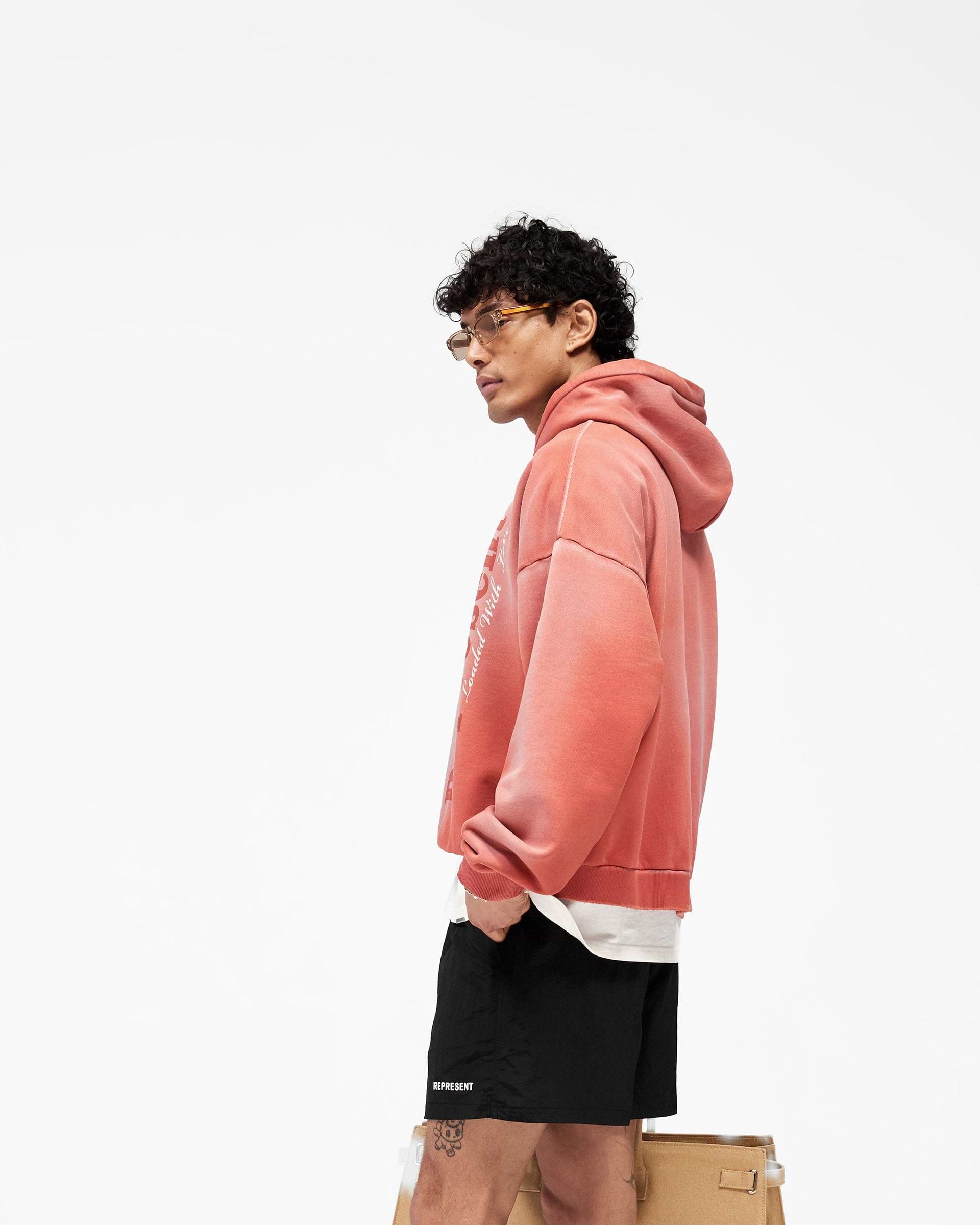 Loaded With Love Hoodie - Withered Rose