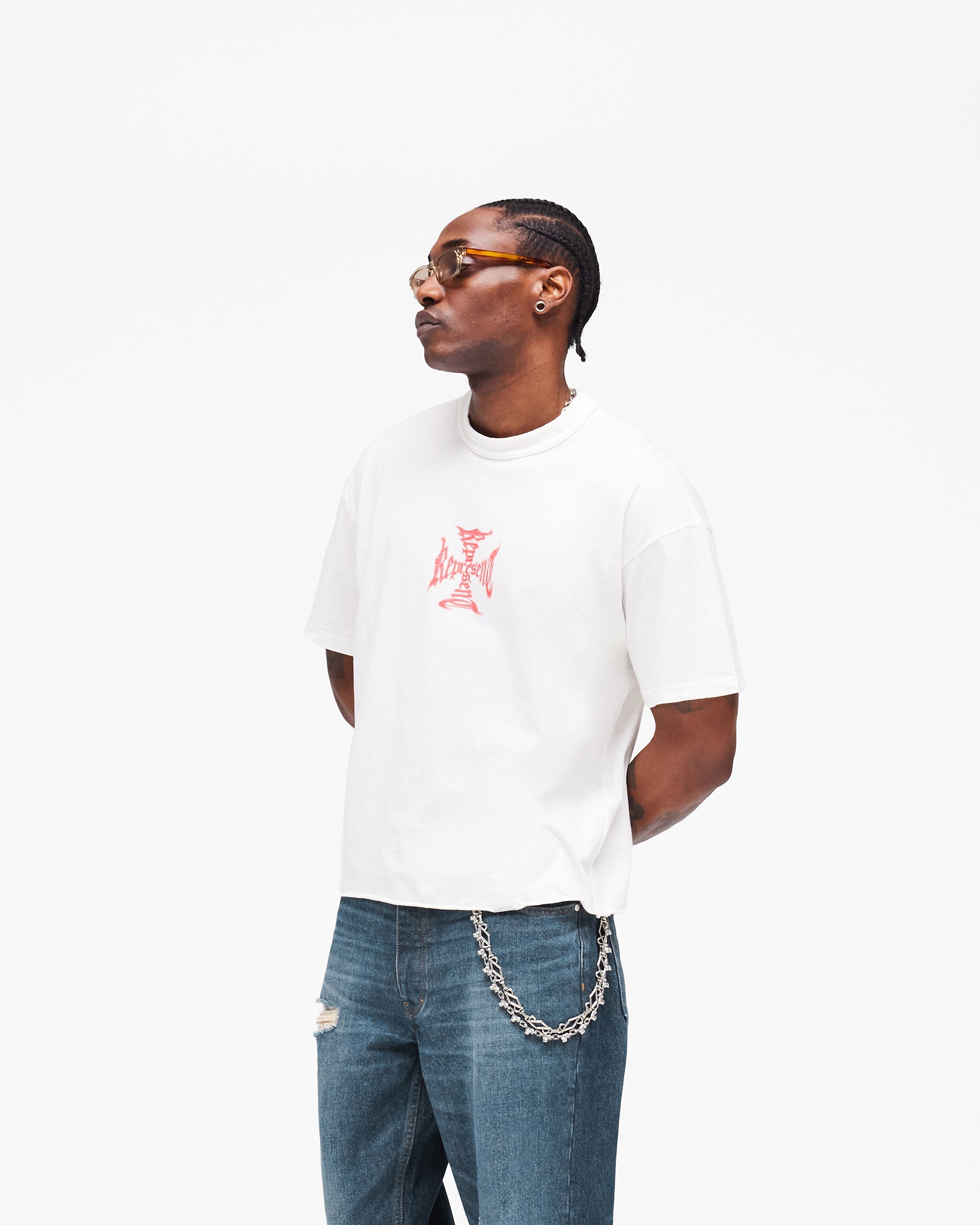 MH T-Shirt V2 Ash White | Heaton Capsule T-Shirts | REPRESENT