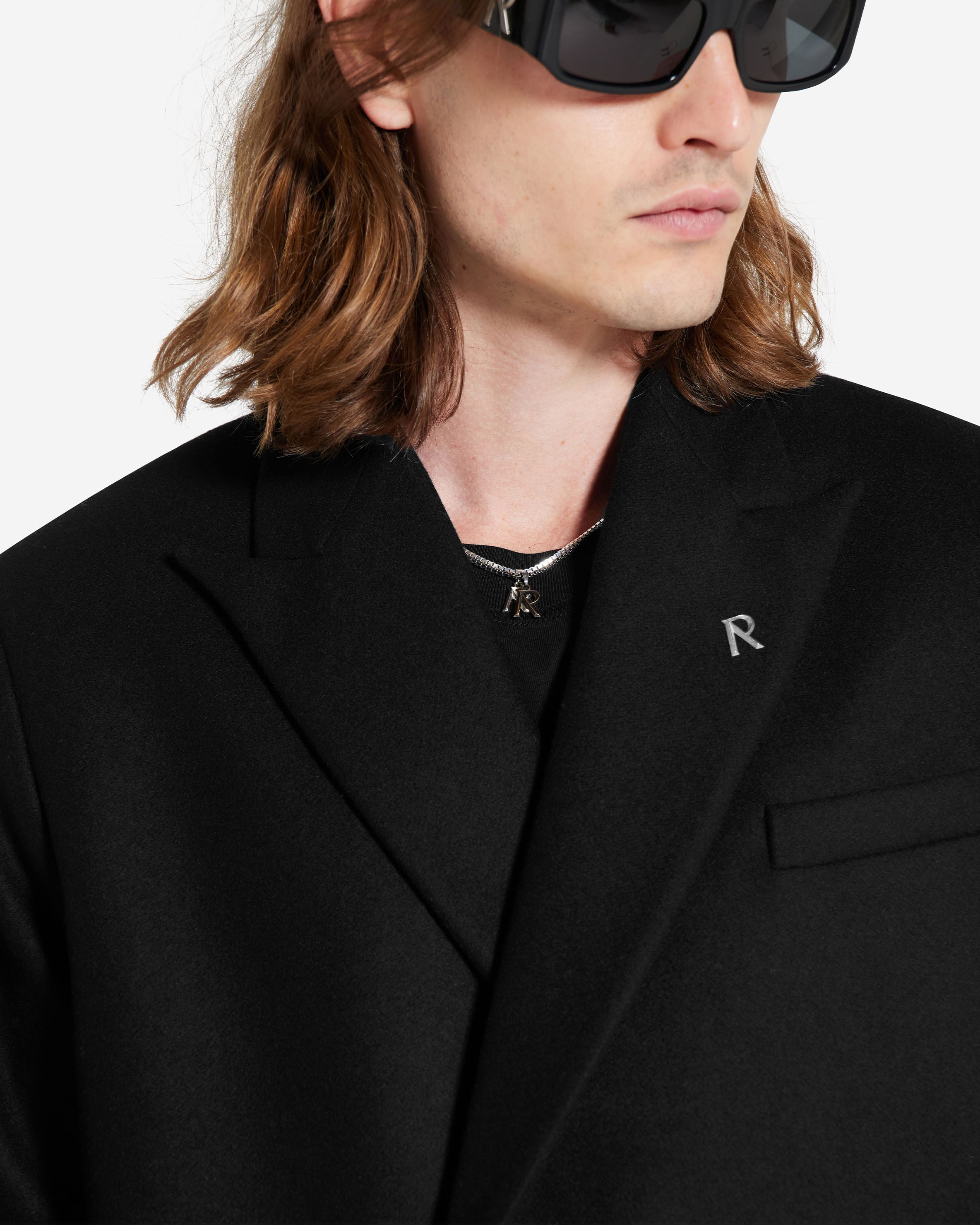 Double Breasted Blazer - Jet Black