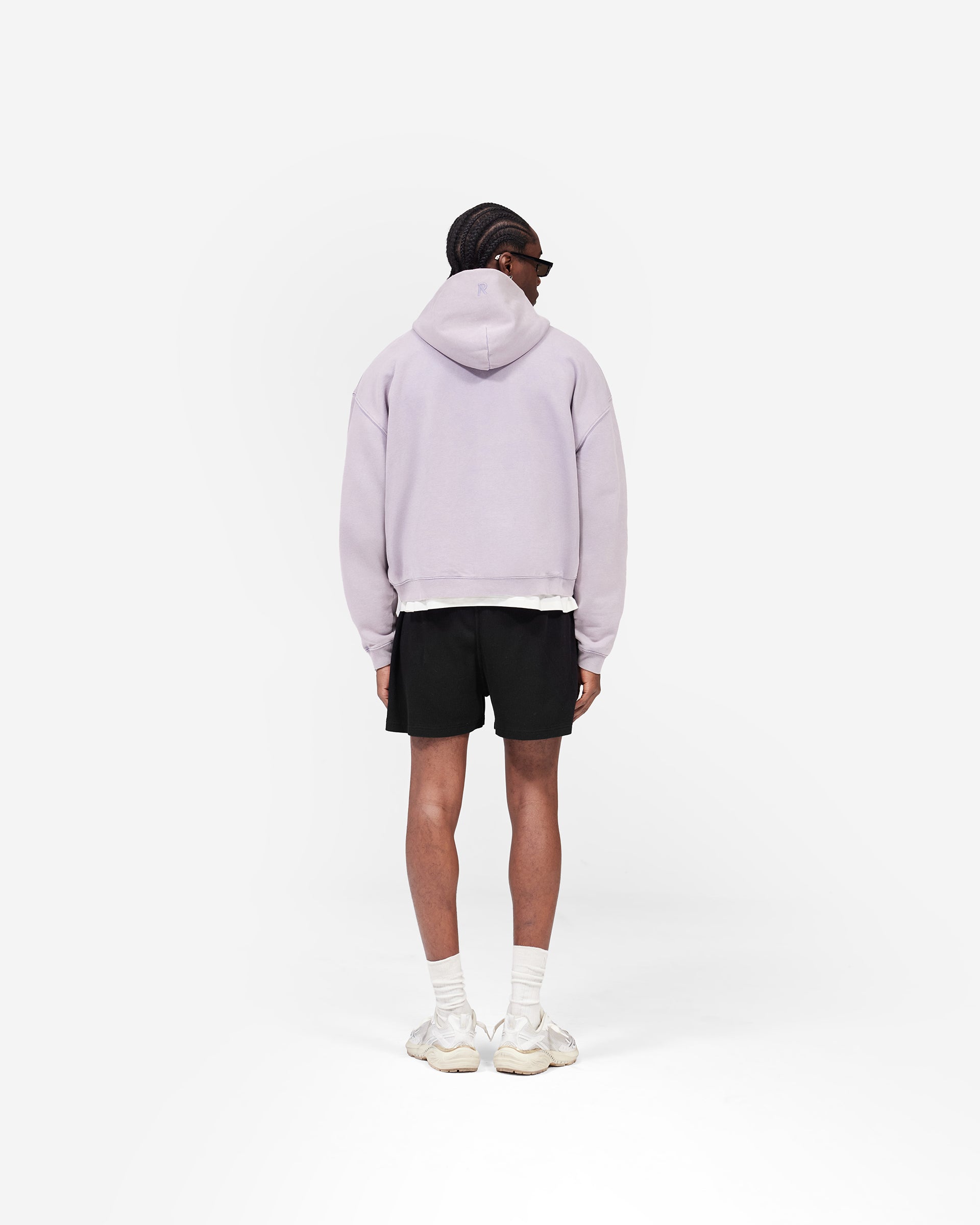 Initial Boxy Zip Through Hoodie - Mist