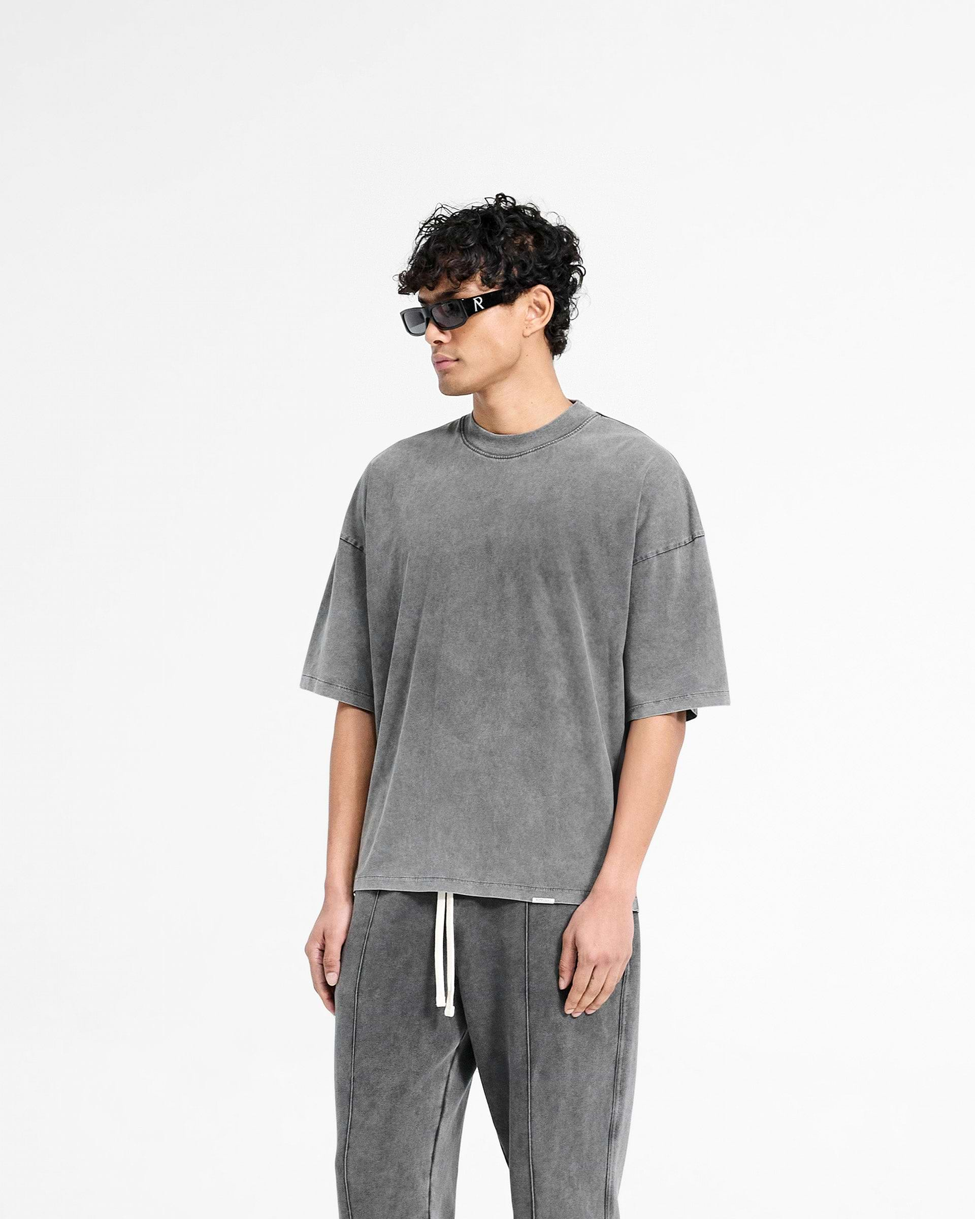 Initial Boxy T-Shirt - Vintage Grey