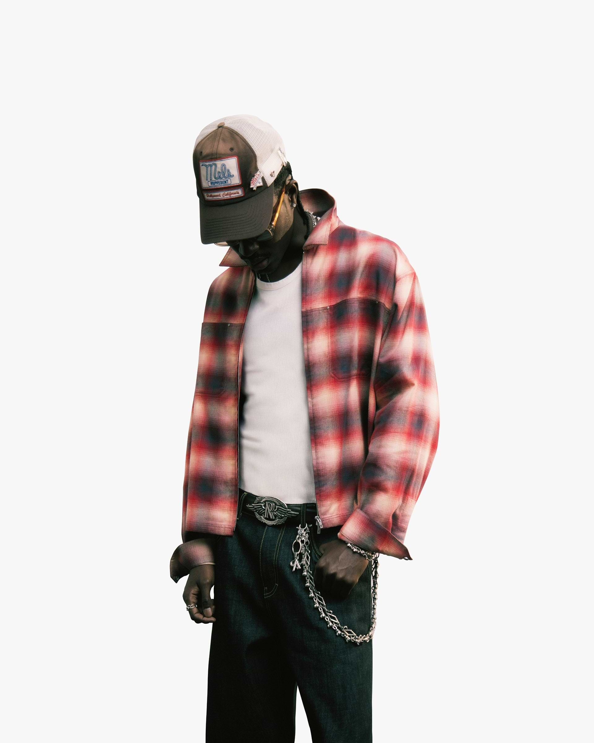 Sunset Flannel - Racing Red