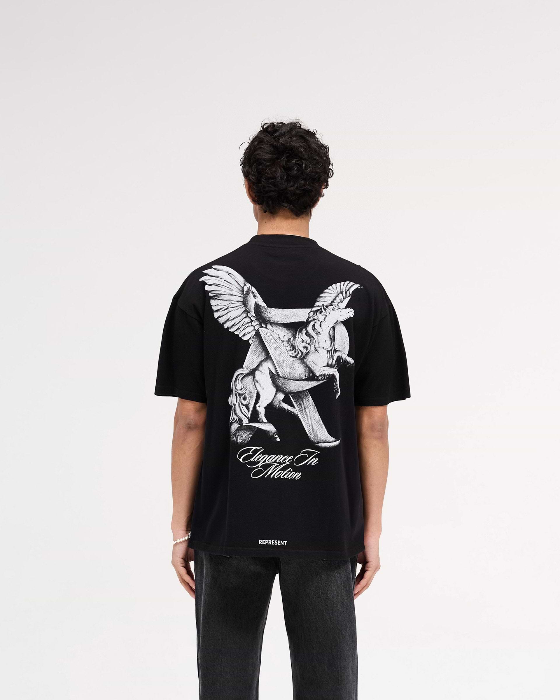 【REPRESENT】★Elegance In Motion T-Shirt★ Elegance In Motion T-Shirt | Jet Black | REPRESENT