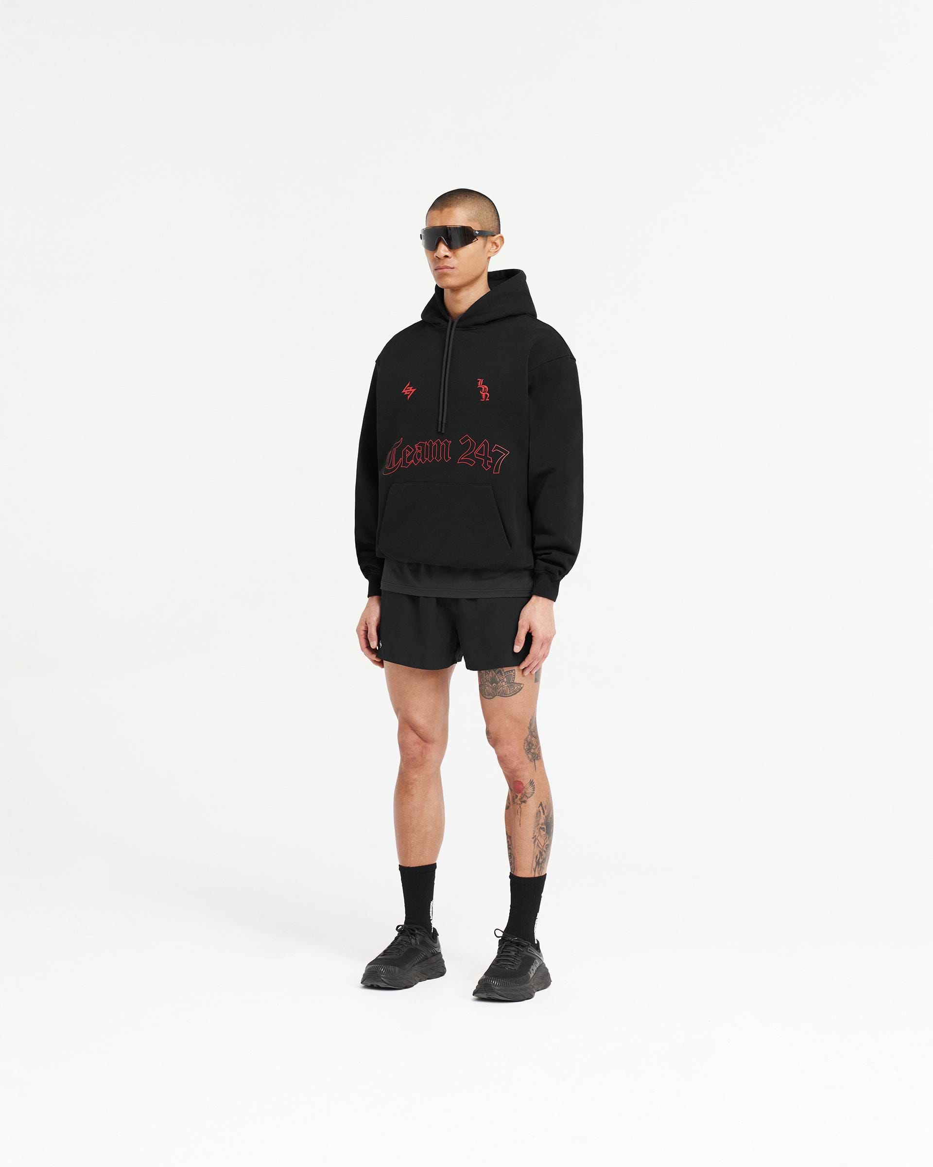 247 London Oversized Hoodie - Black