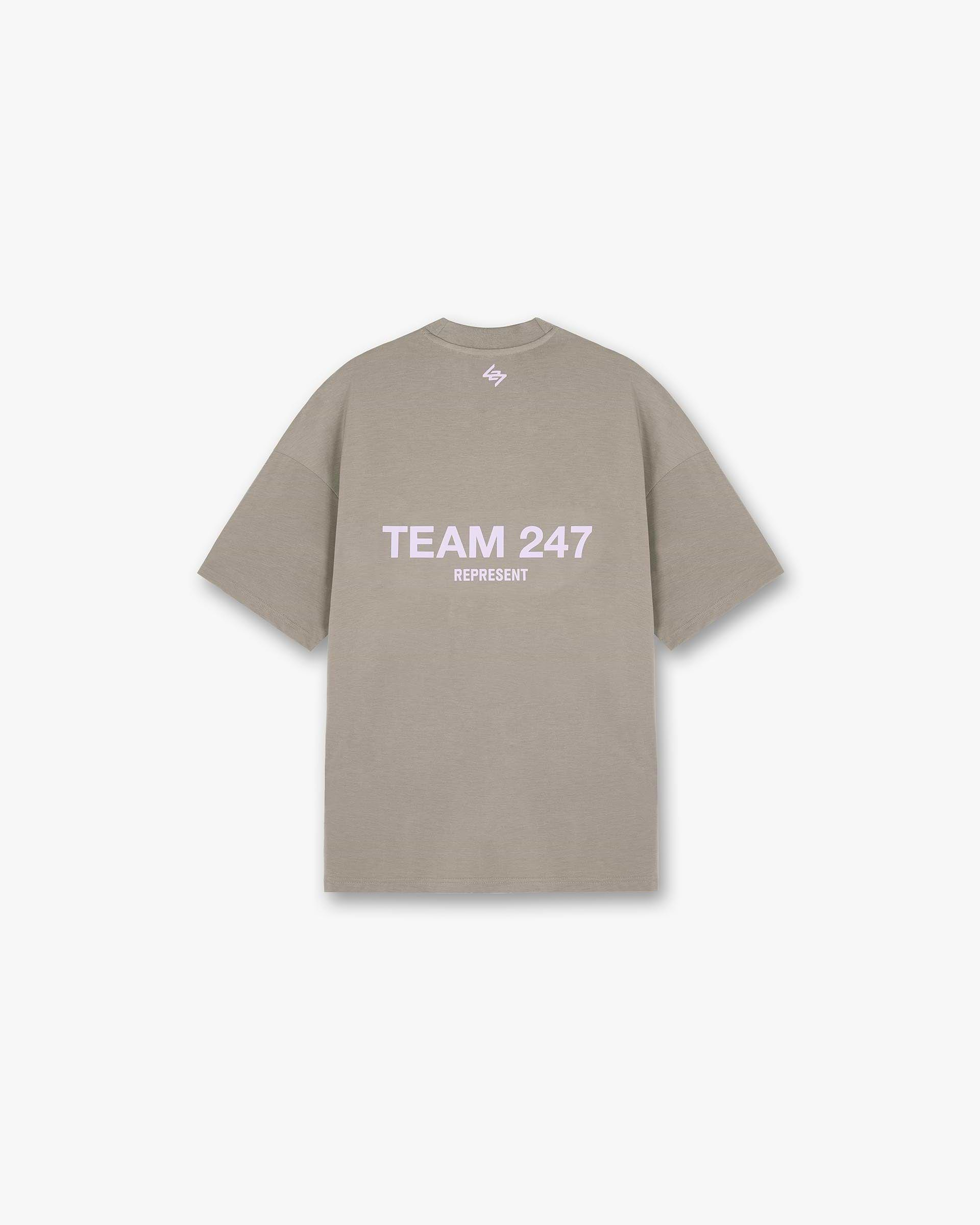 Team 247 Oversized T-Shirt - Khaki Lilac