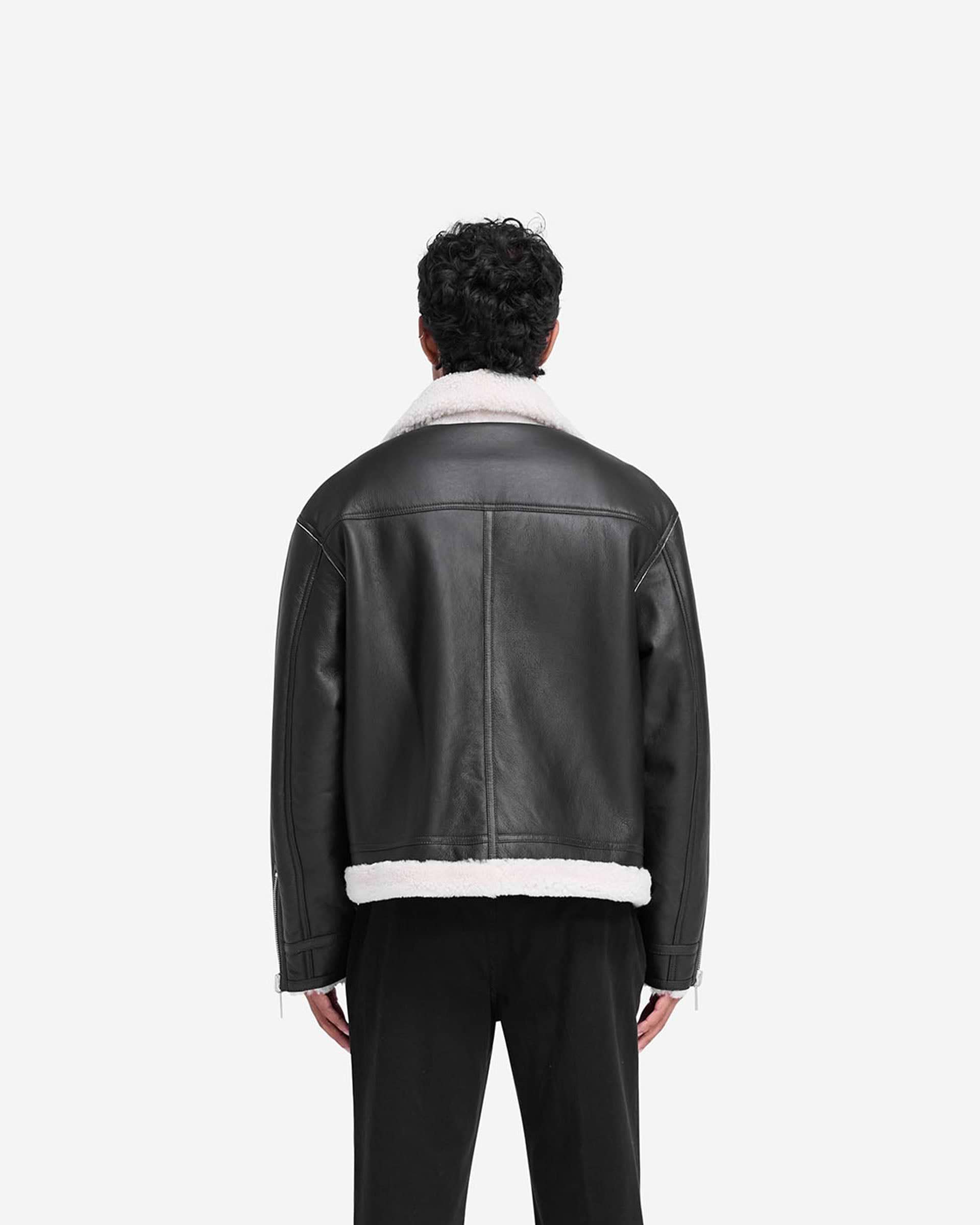 ☆【Rest&Recreation】☆RR REVERSIBLE SHEARLING JACKE.T☆ Reversible Shearling Jacket - Black | REPRESENT