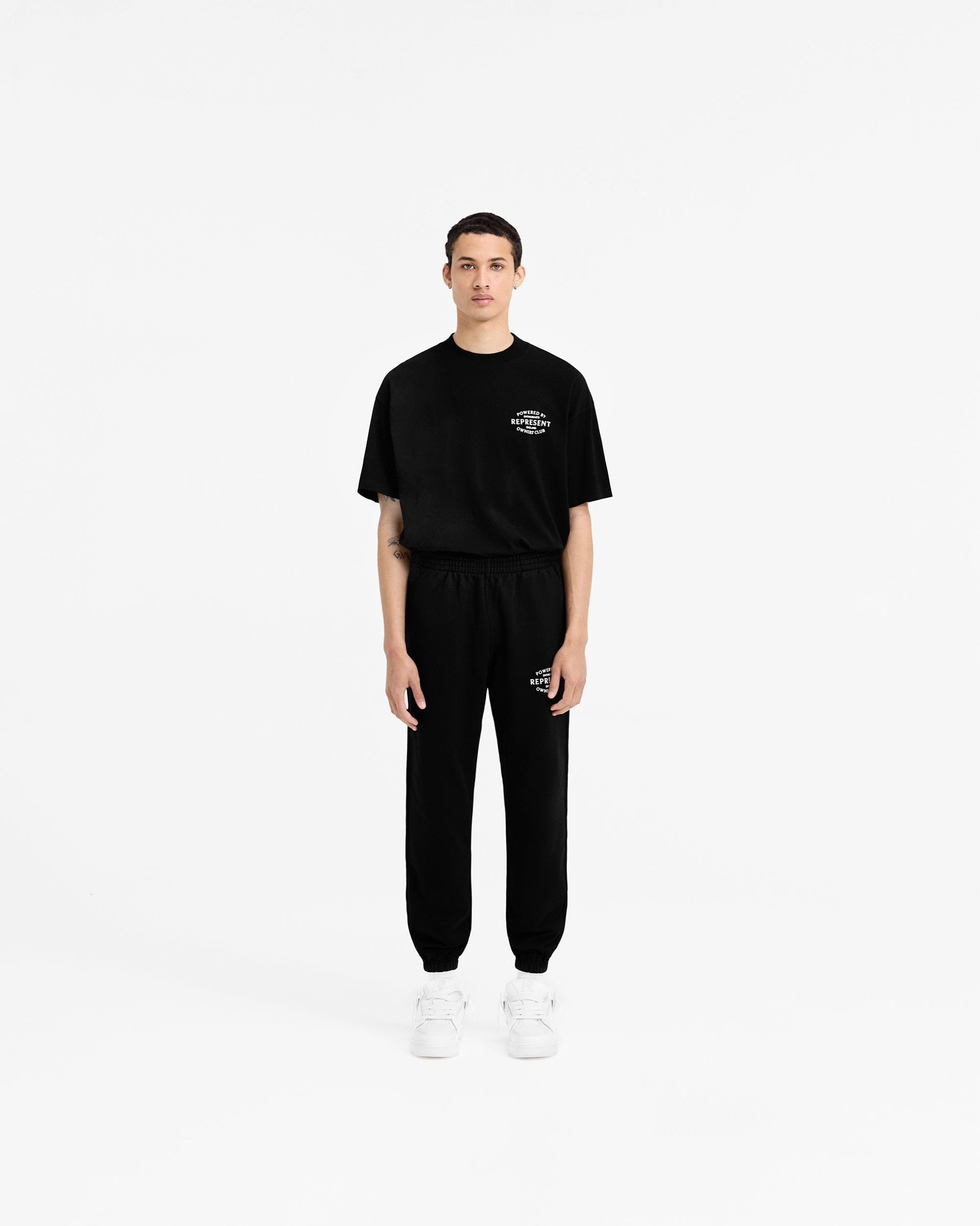 Represent Owners Club Stamp Sweatpant - Jet Black