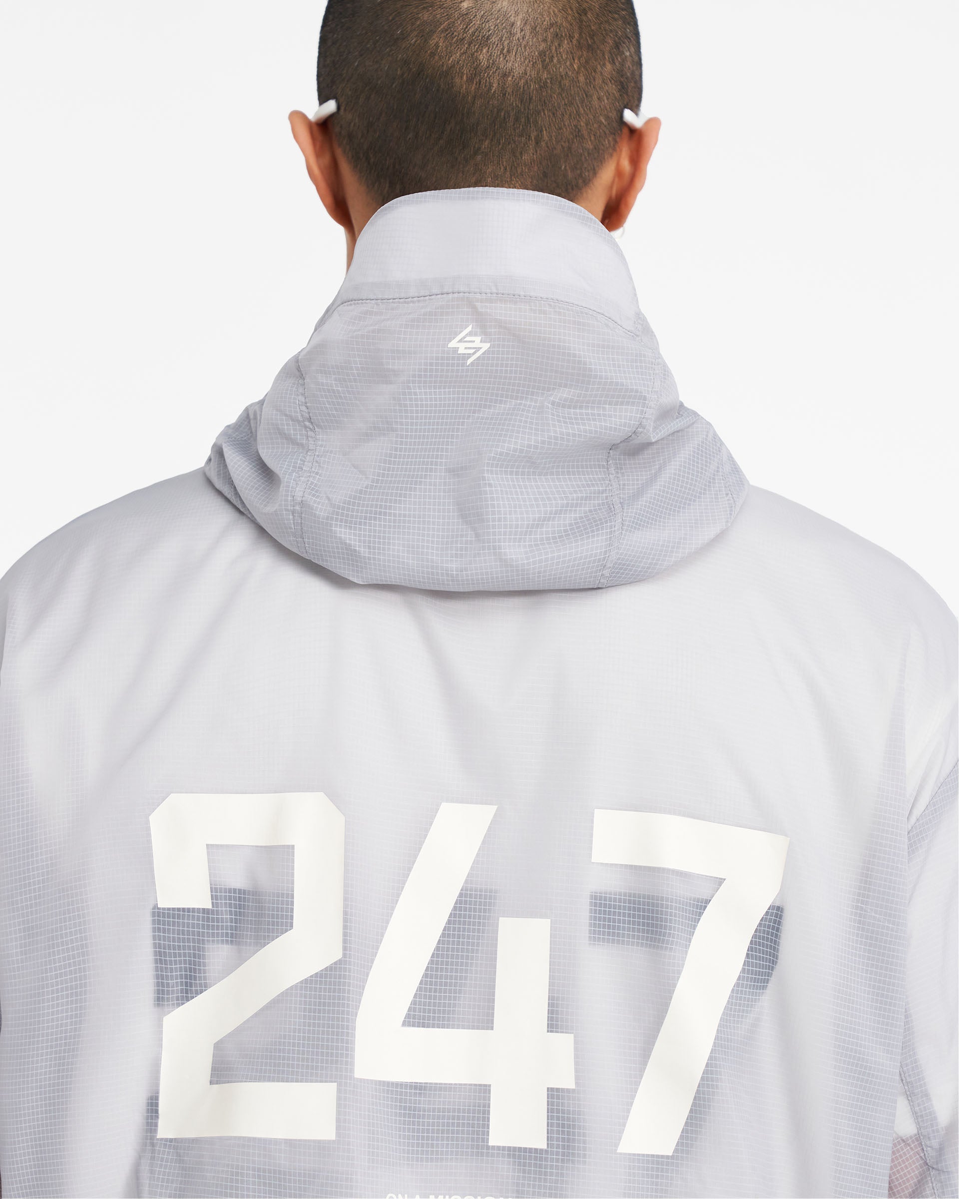 247 Hooded Training Jacket - Moonstone