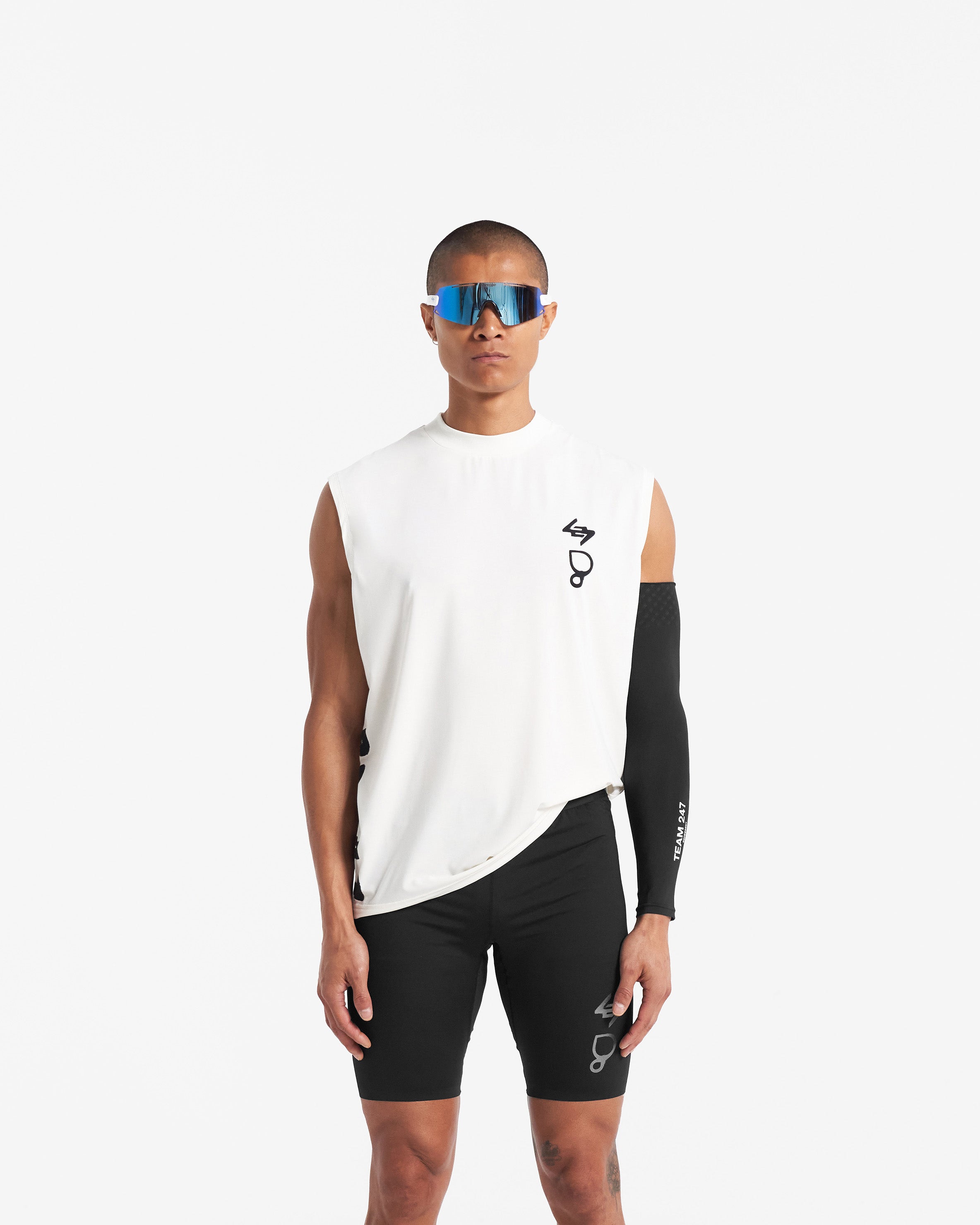 247 X Puresport Oversized Tank - Flat White