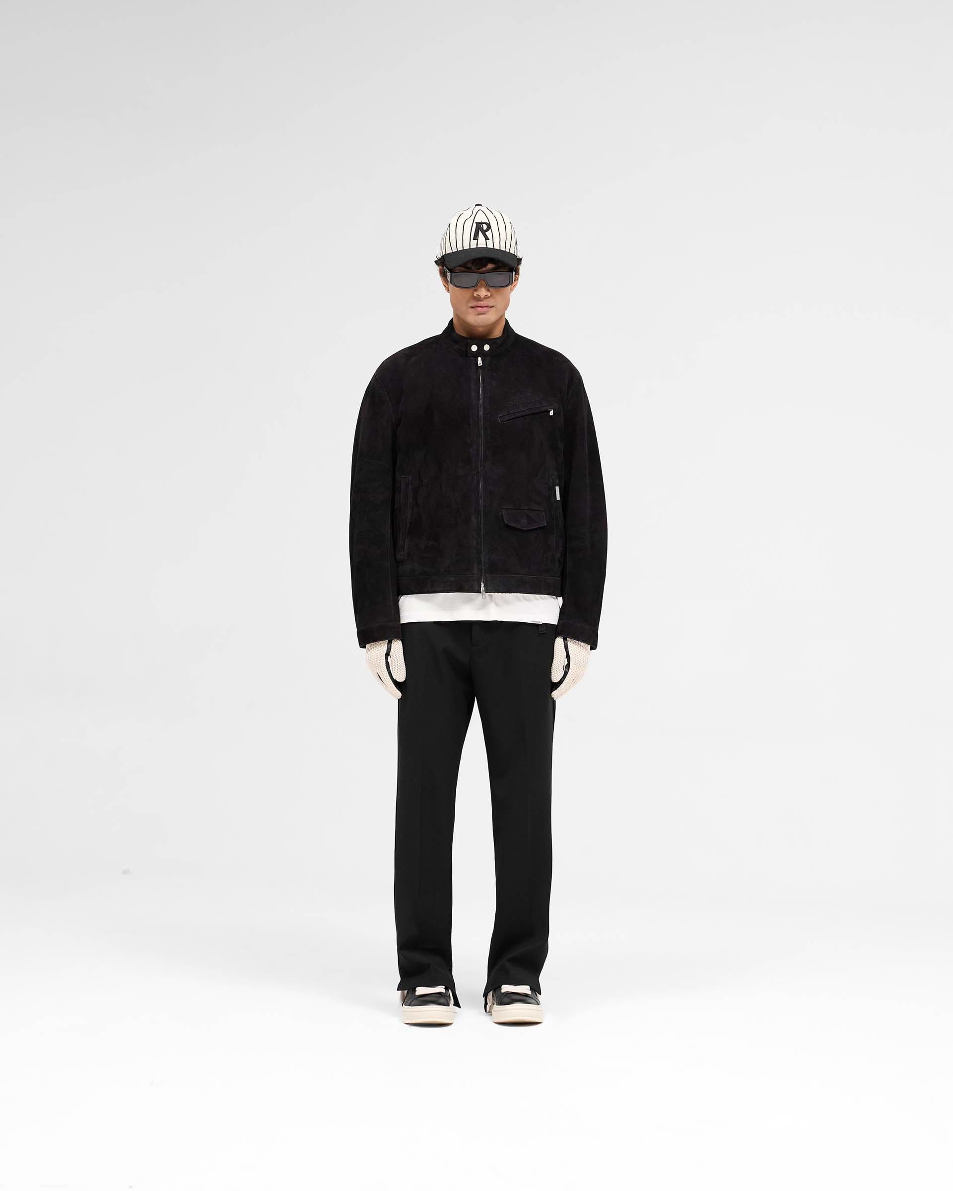 洋楽 TE: What You Represent? Overdrive Suede Jacket | Jet Black | REPRESENT
