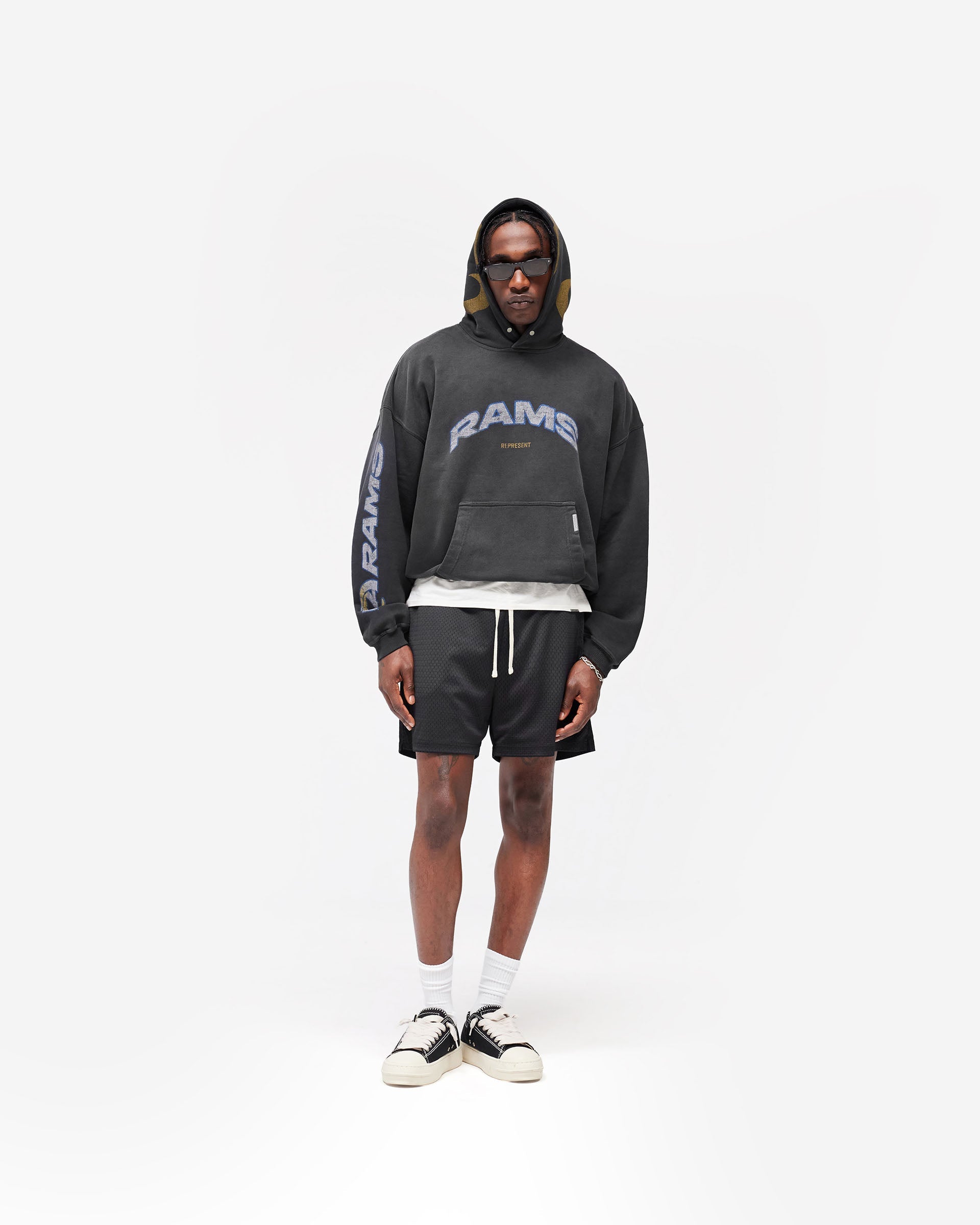 Los Angeles Rams x Represent Hoodie - Stained Black
