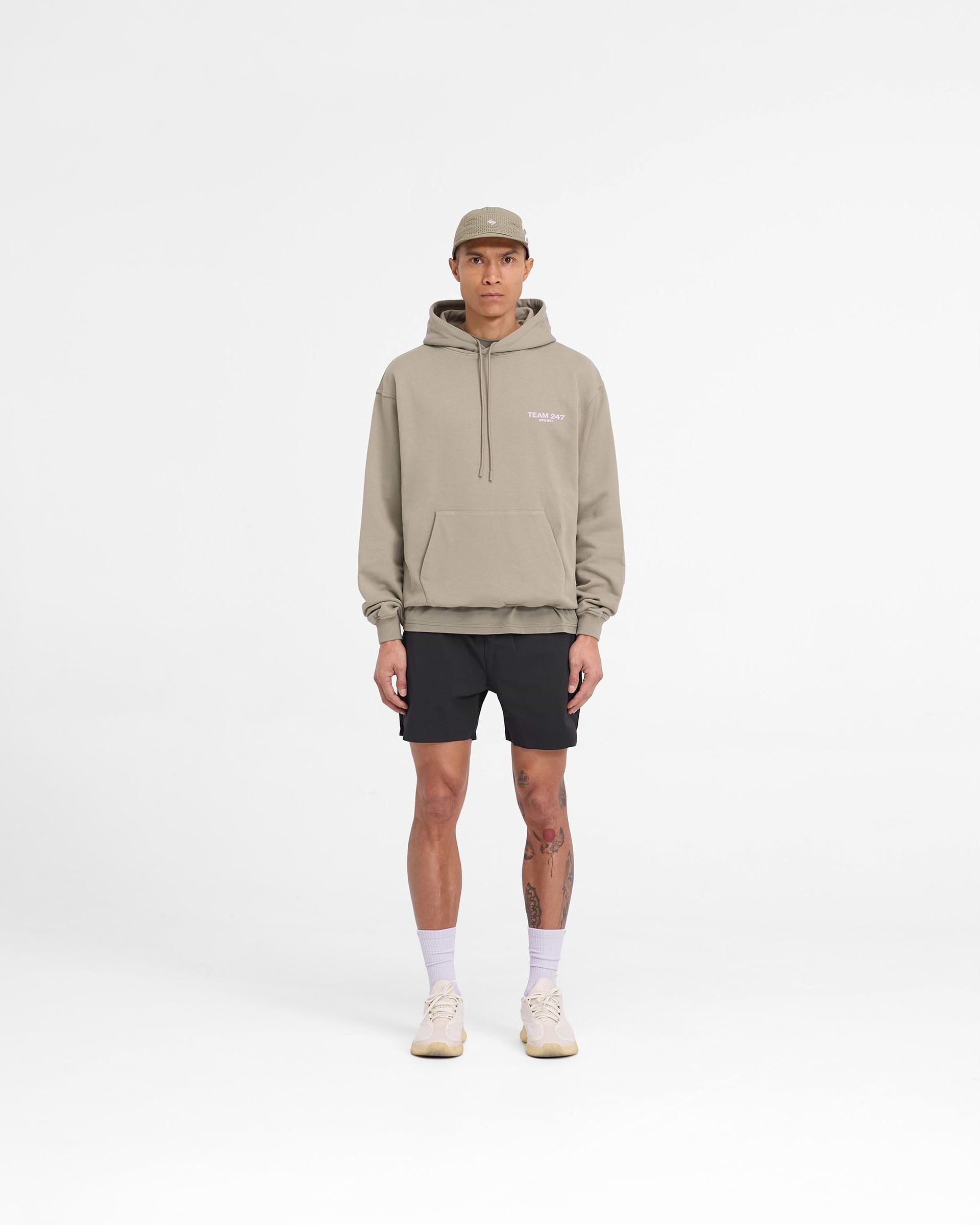 Team 247 Oversized Hoodie - Khaki Lilac