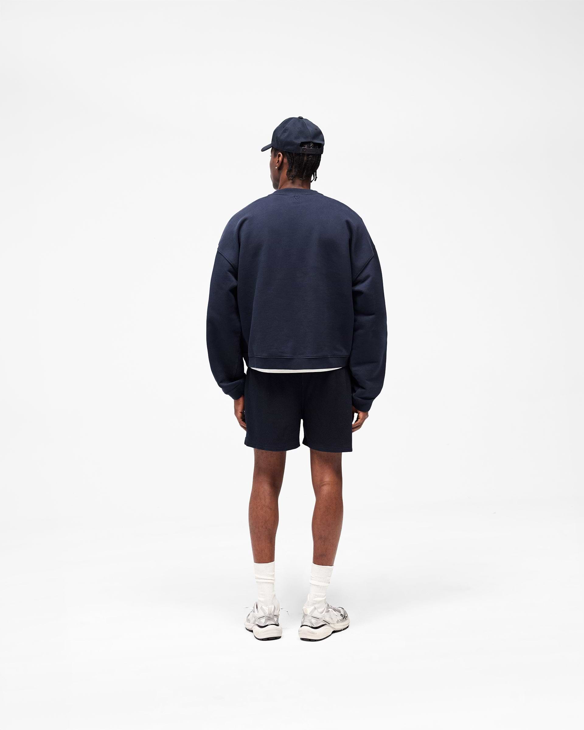Initial Waffle Shorts - Midnight Navy