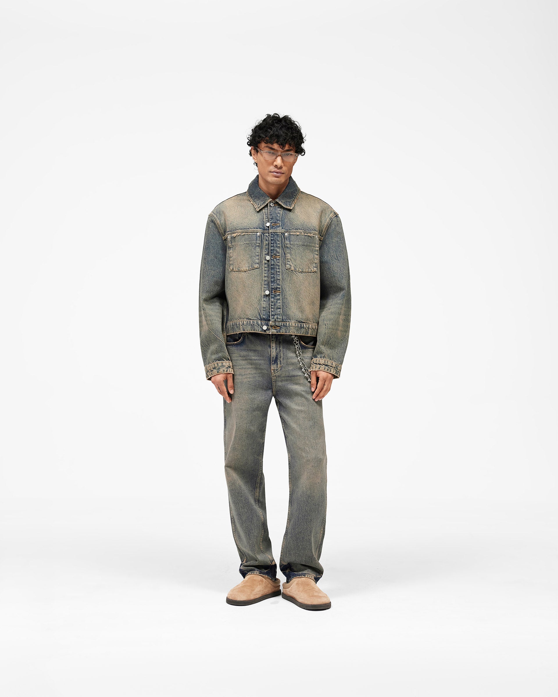 Denim Trucker - Blue Cream