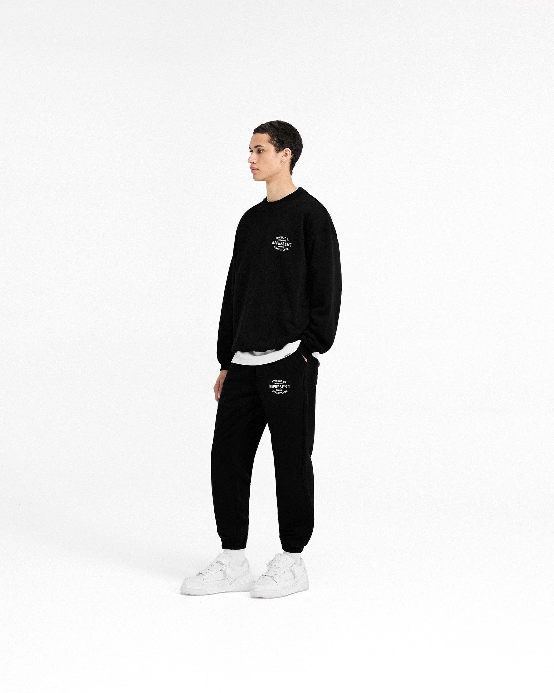 【関税&送料込】Represent Sweaters Black Ribbed Zip Through Hoodie | Jet Black | REPRESENT
