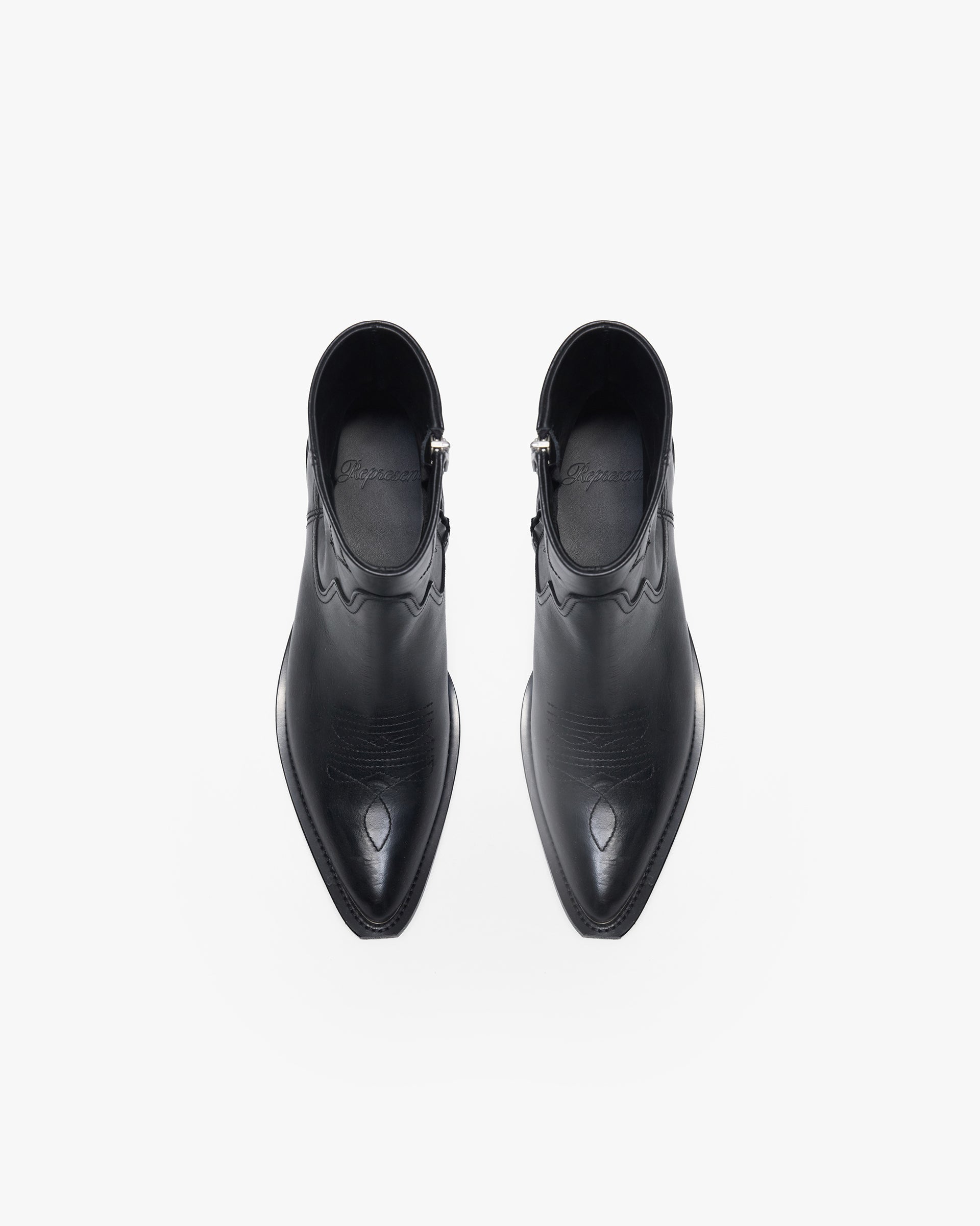Michael Zip Boot Black Leather | Mens Footwear | REPRESENT