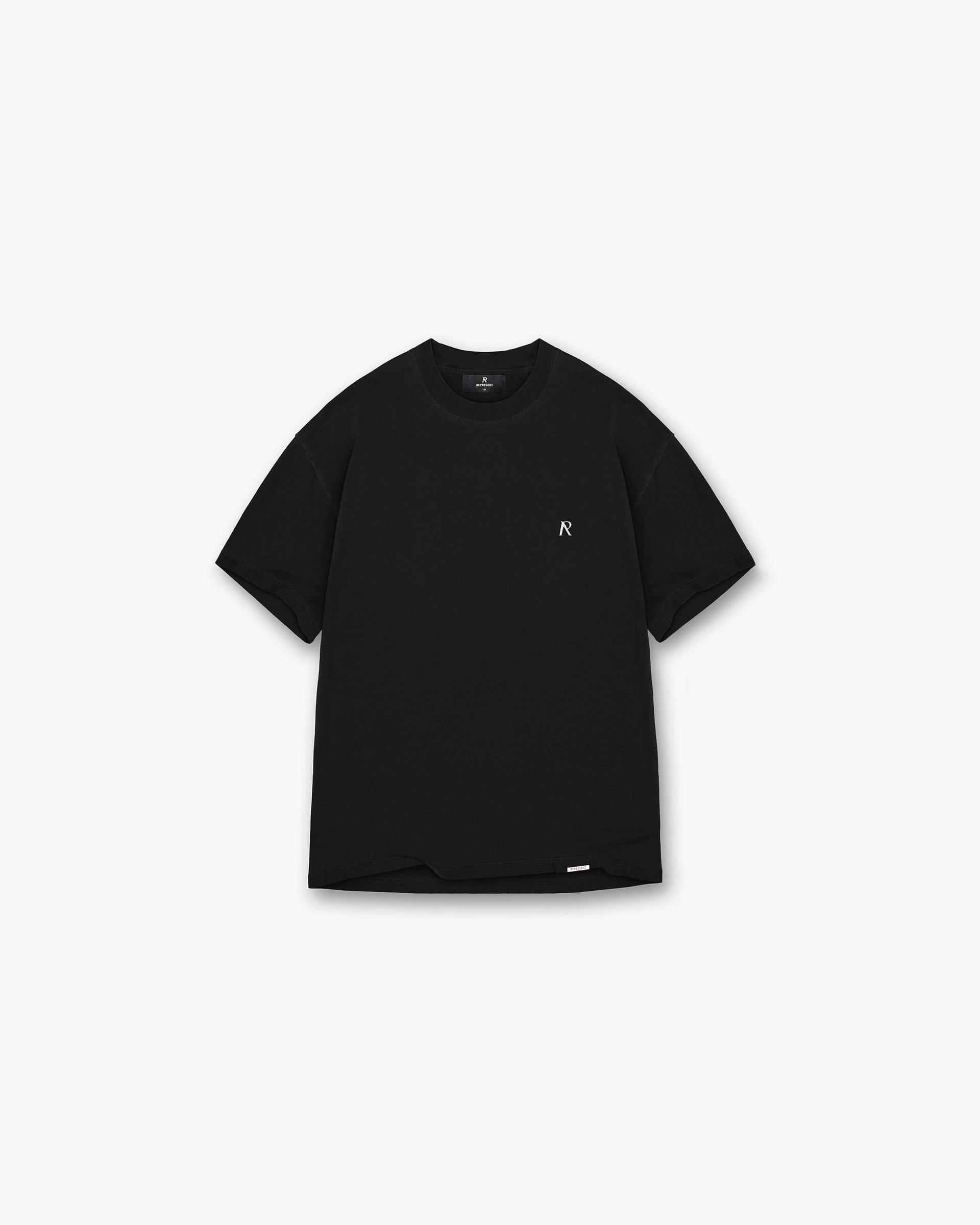 Metal Initial R T-Shirt - Jet Black