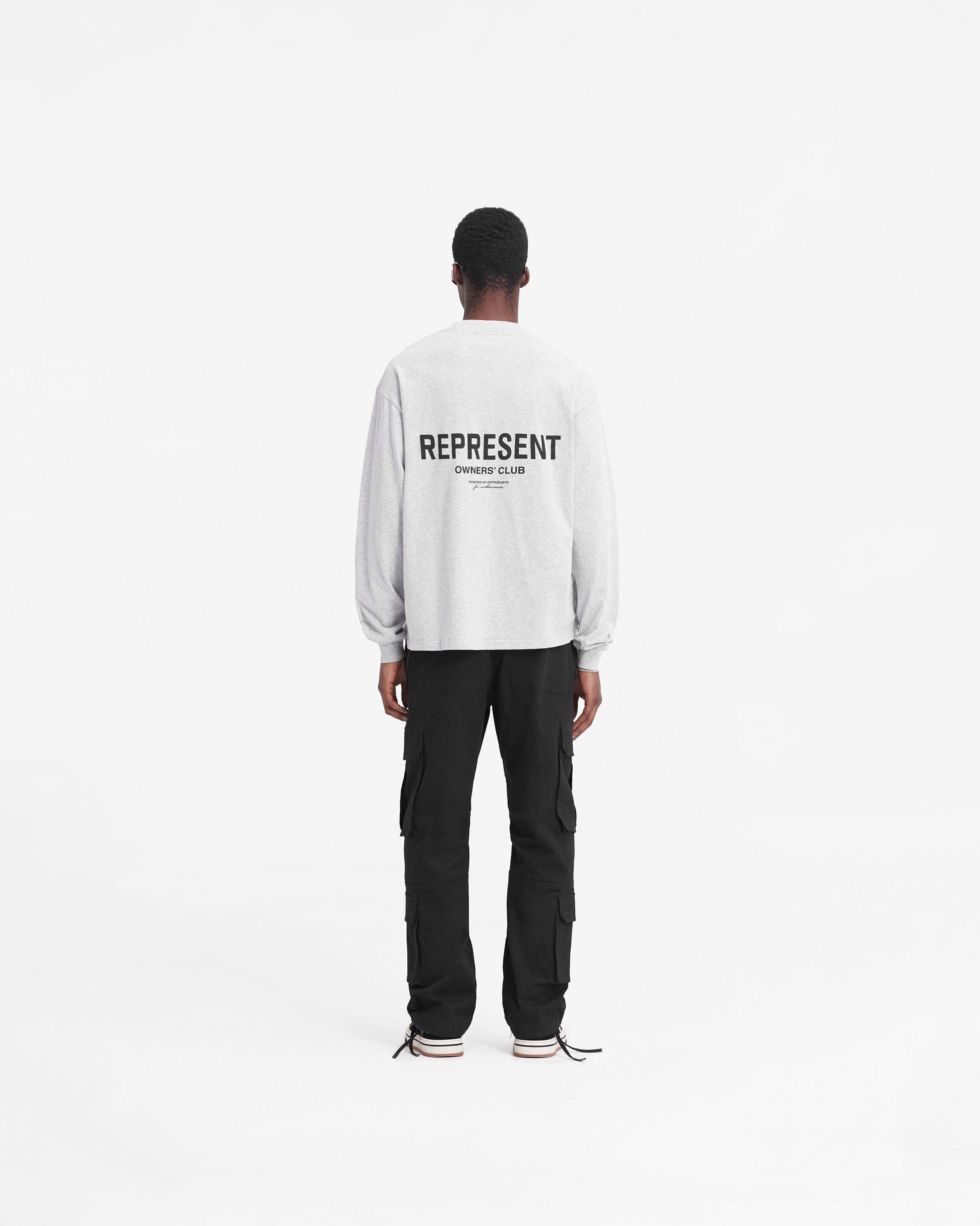 Represent Owners Club Long Sleeve T-Shirt - Ash Grey