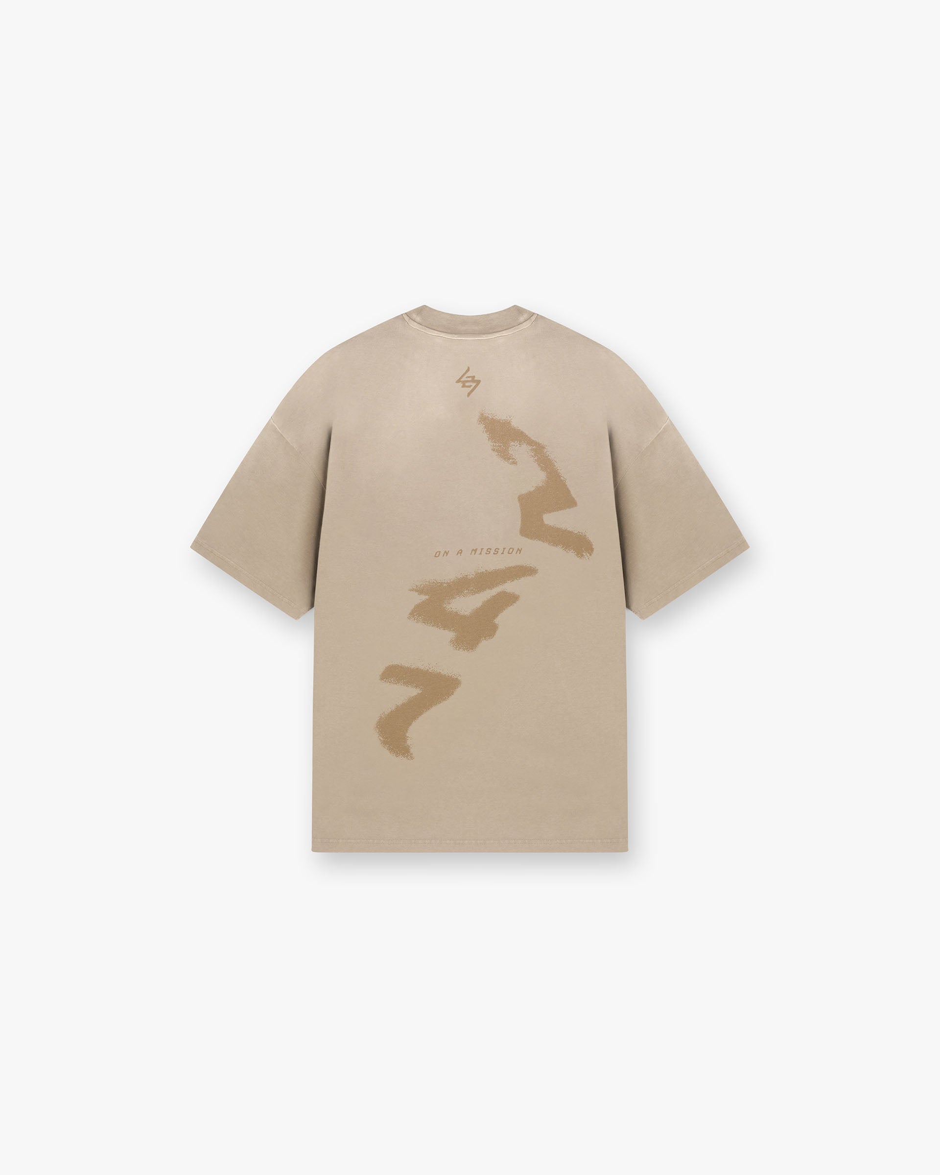 247 Motion Oversized T-Shirt - Pebble