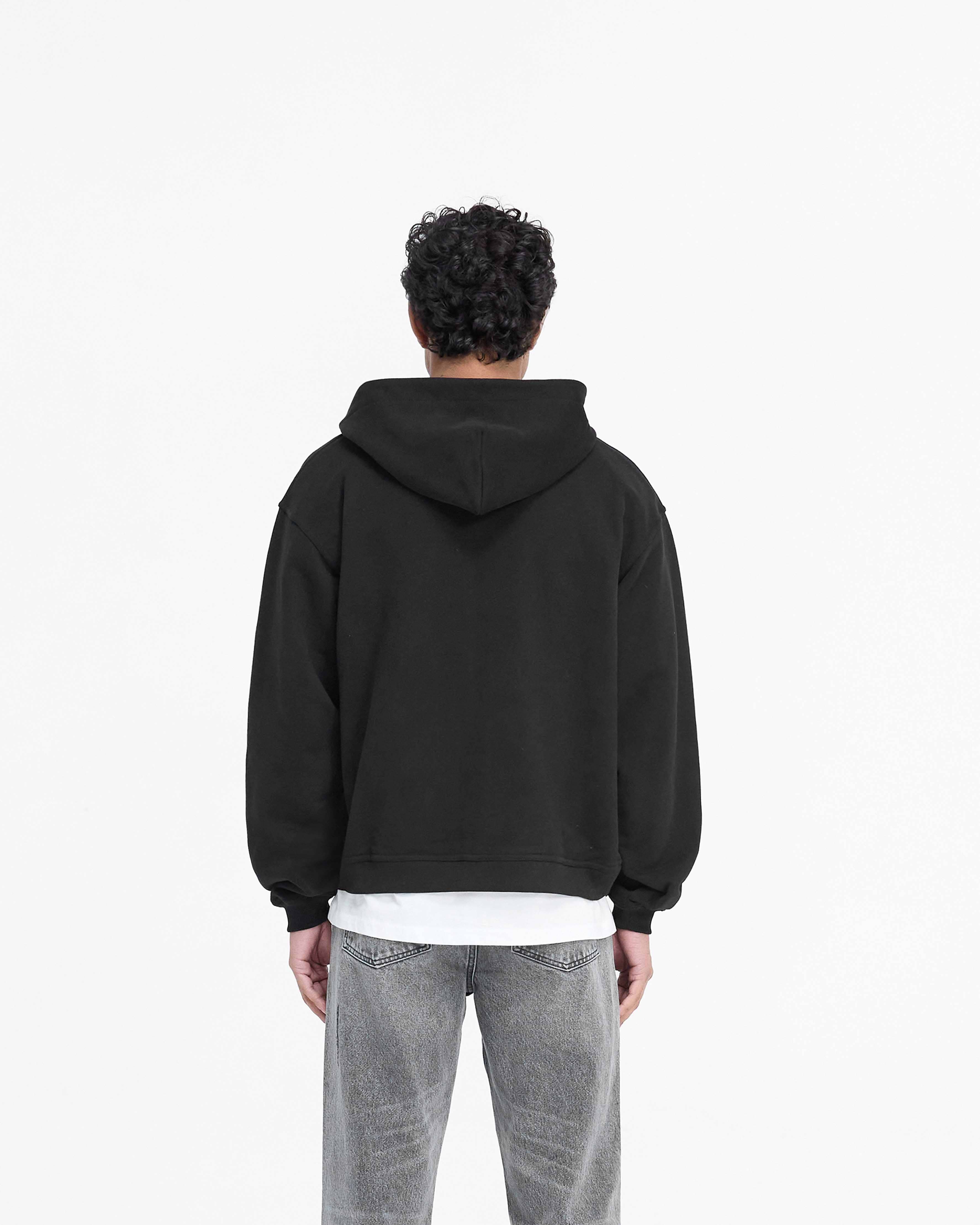 EMBROIDERED LOGO PIPING ZIP UP SWEATSHIRT | XLARGE
