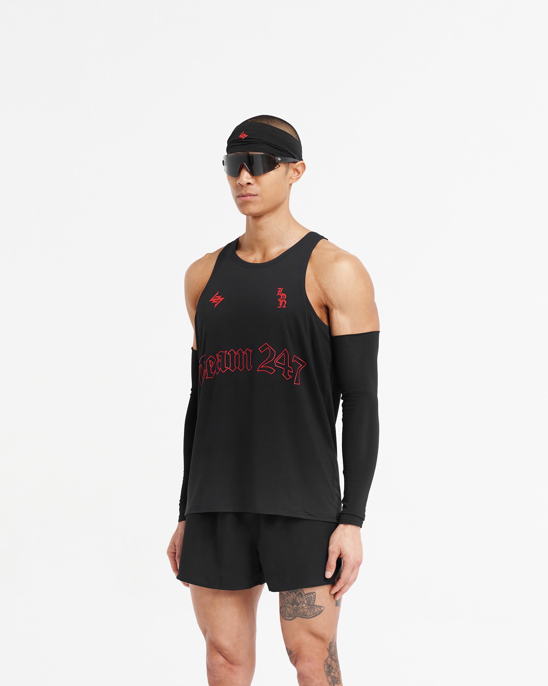 247 London Singlet - Black