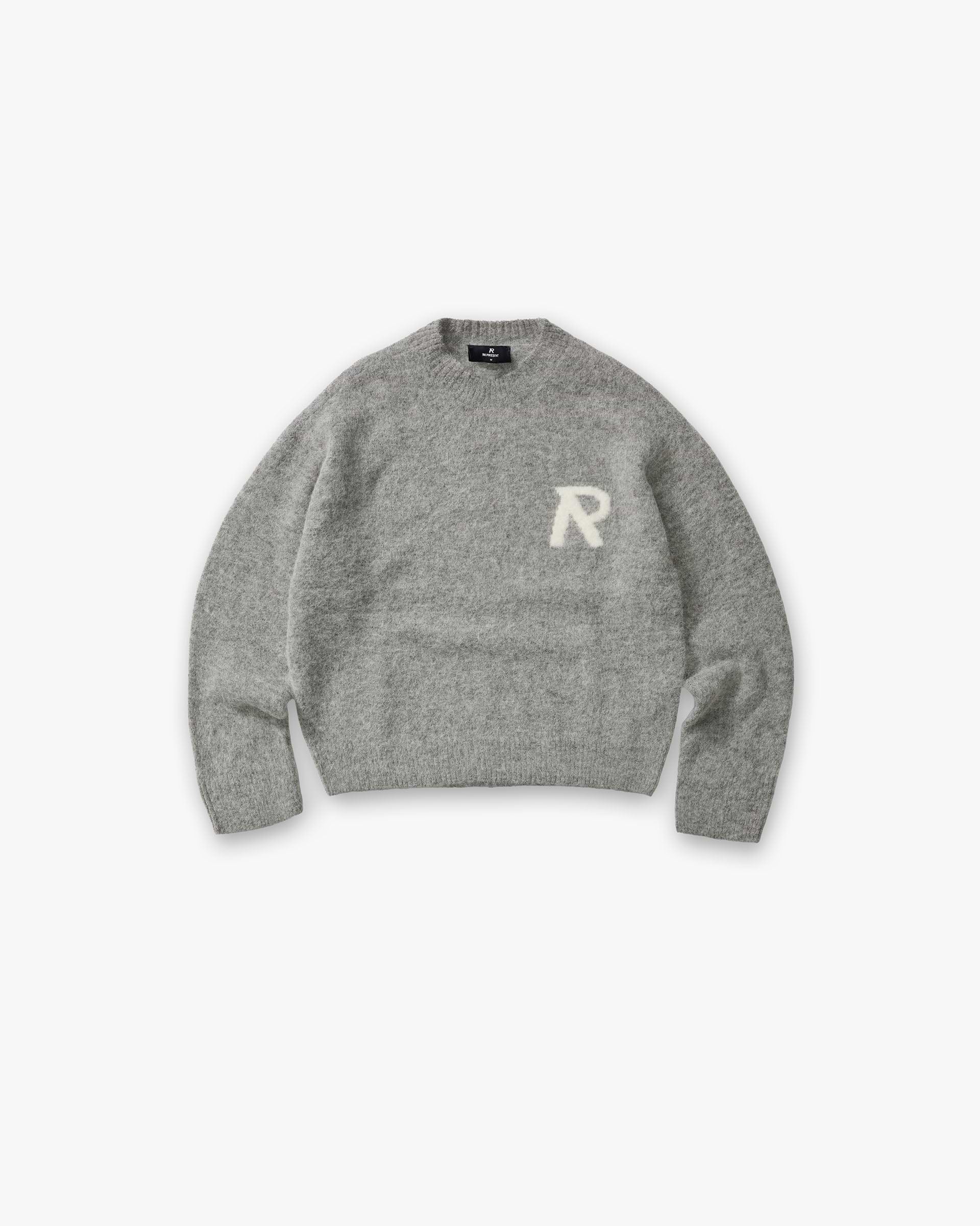 Logo Knit Sweater - Grey