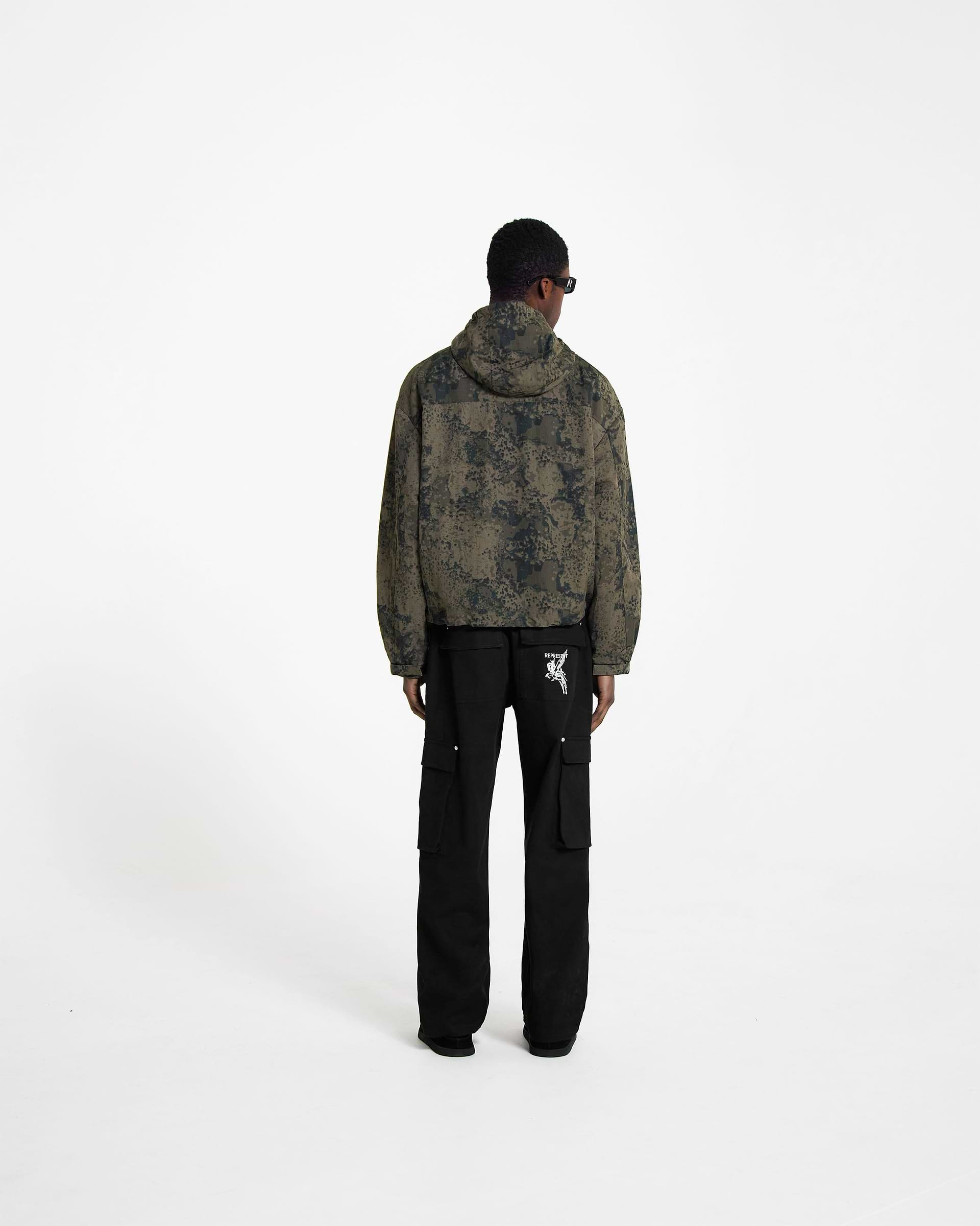 Hooded Track Jacket - Camo