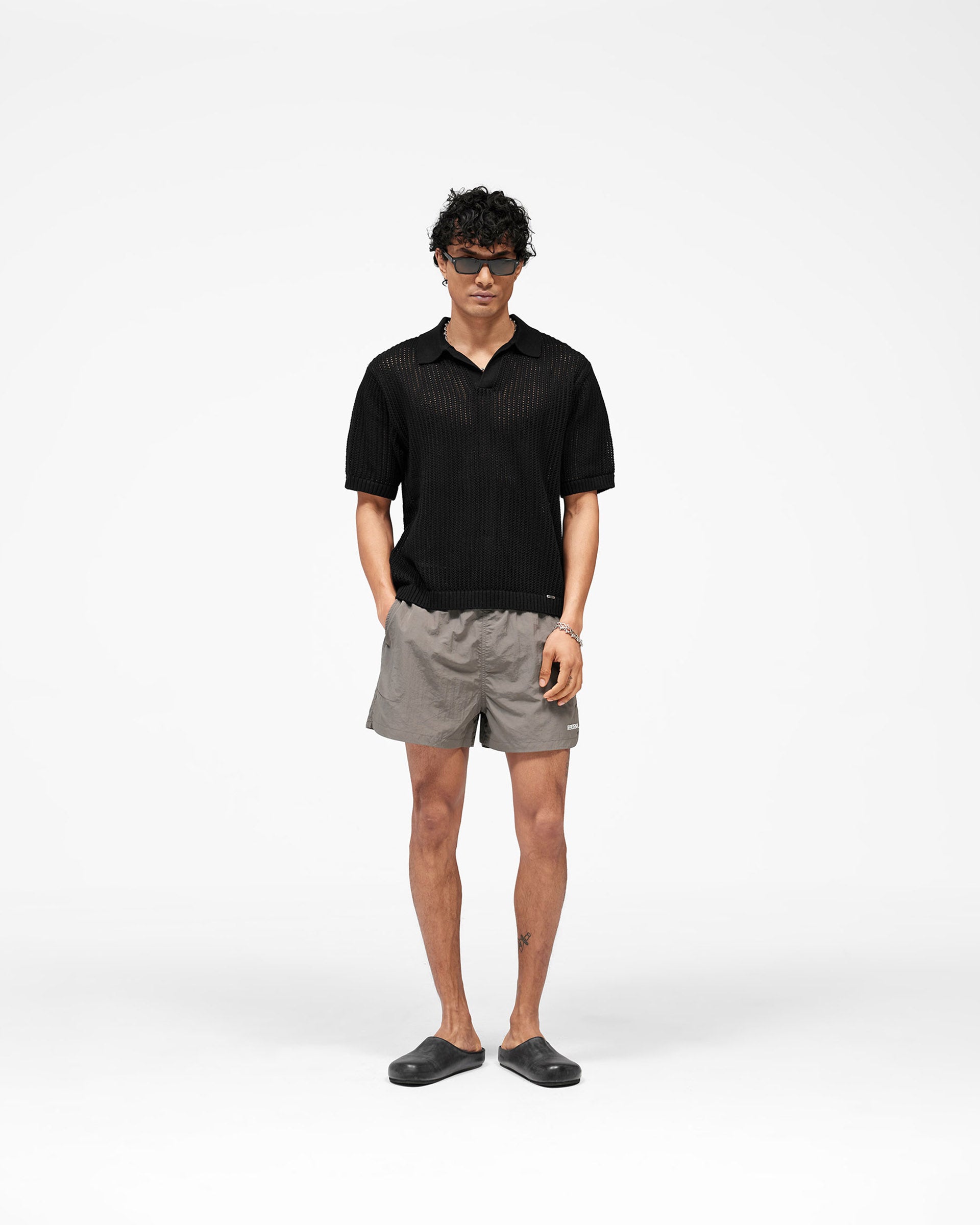 Beverly Knit Polo - Jet Black
