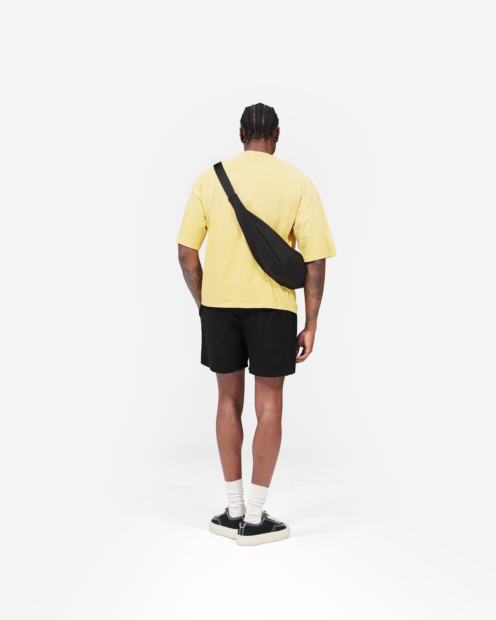 Initial Boxy T-Shirt - Canary Yellow