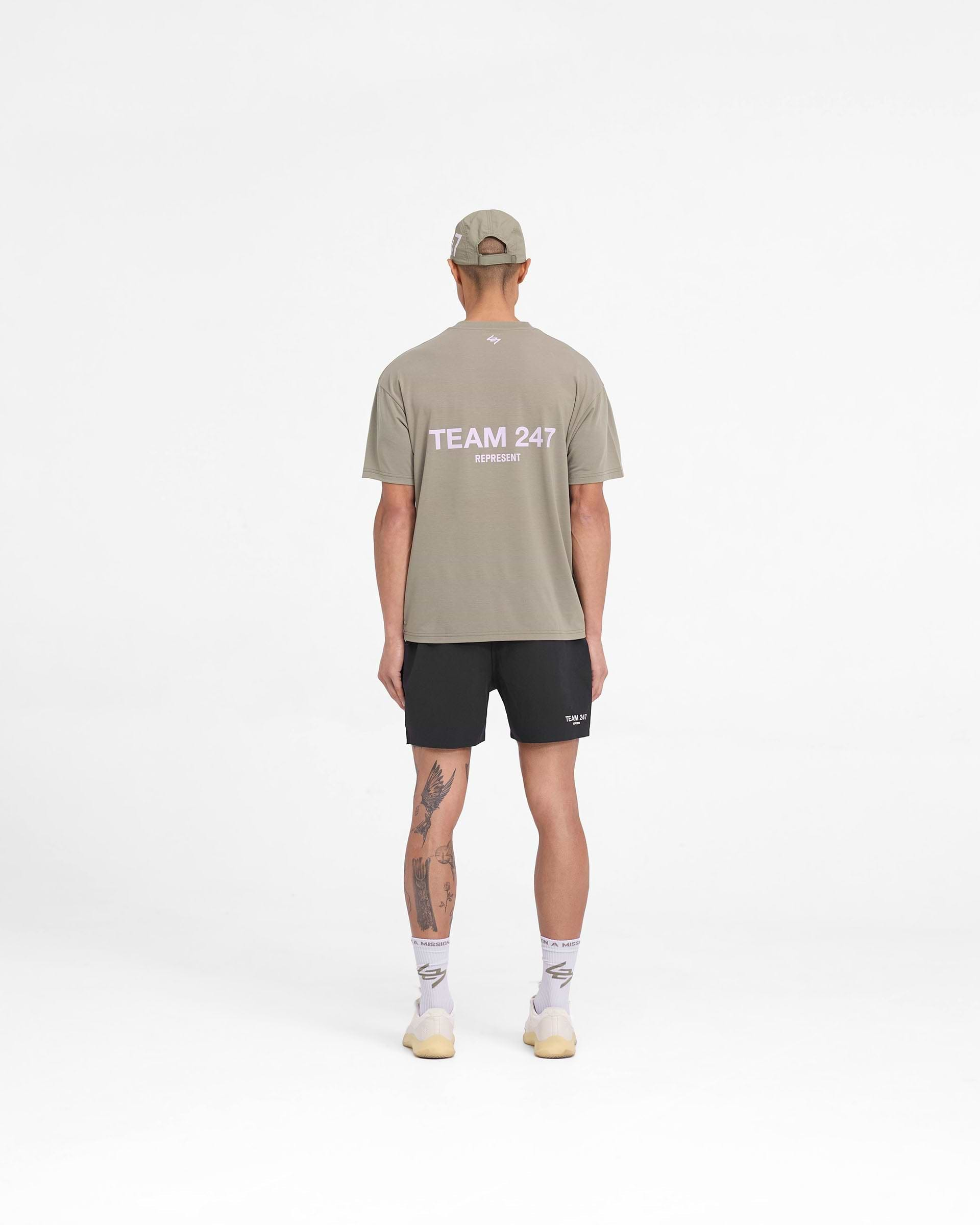 Team 247 Oversized T-Shirt - Khaki Lilac