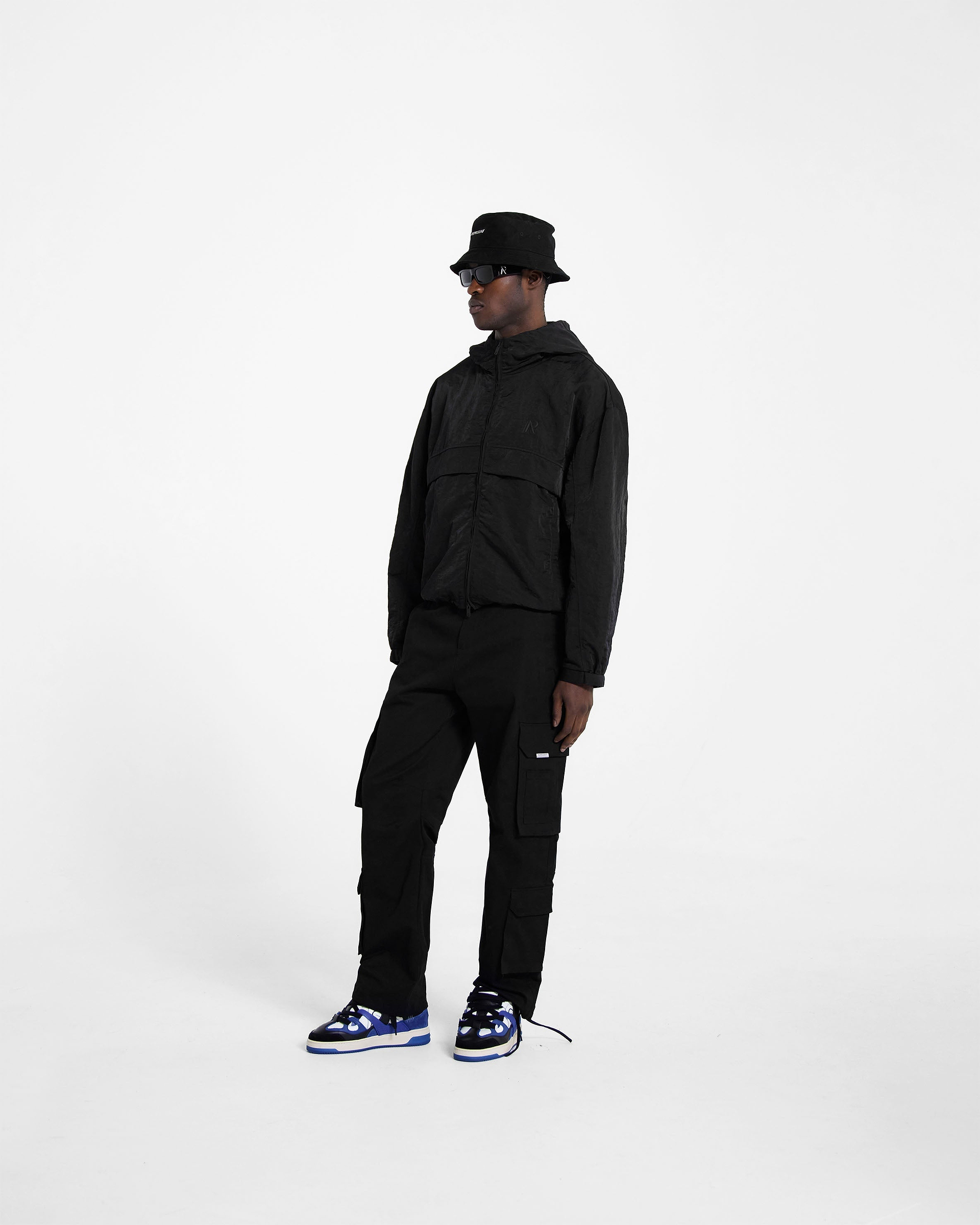 Hooded Track Jacket - Jet Black