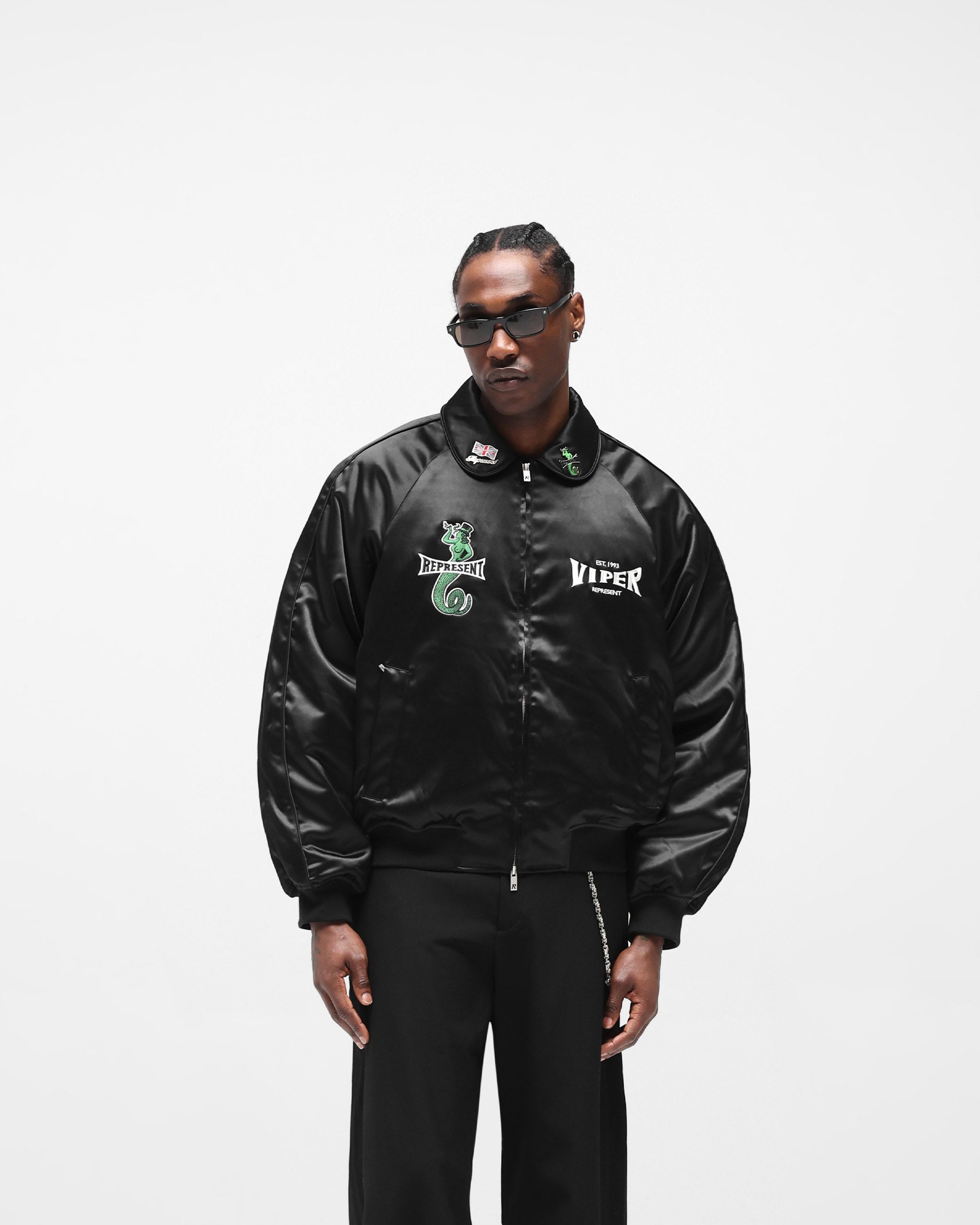 Represent x Viper Souvenir Jacket - Jet Black